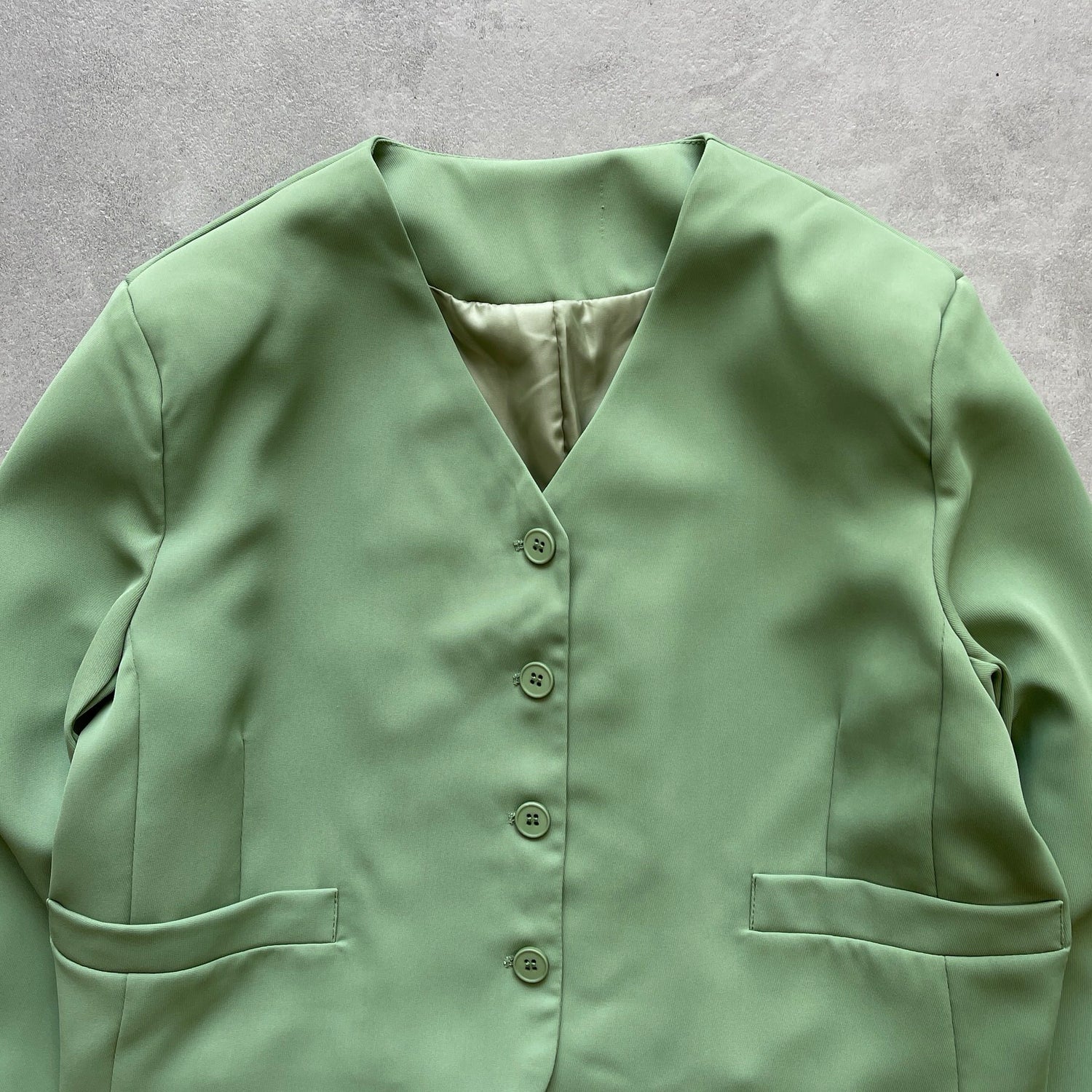 【SAMPLE】short jacket / green