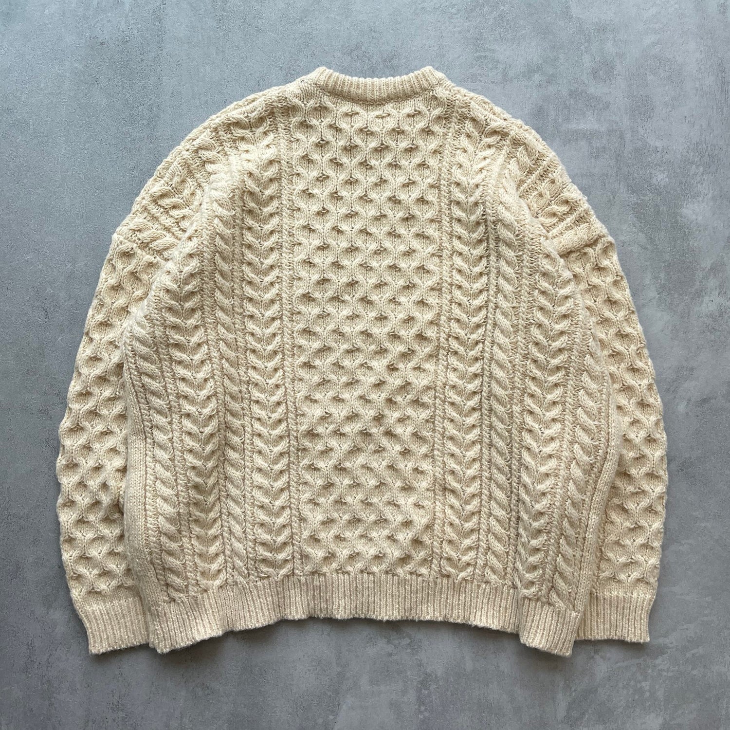 【SAMPLE】basic cable knit / ivory