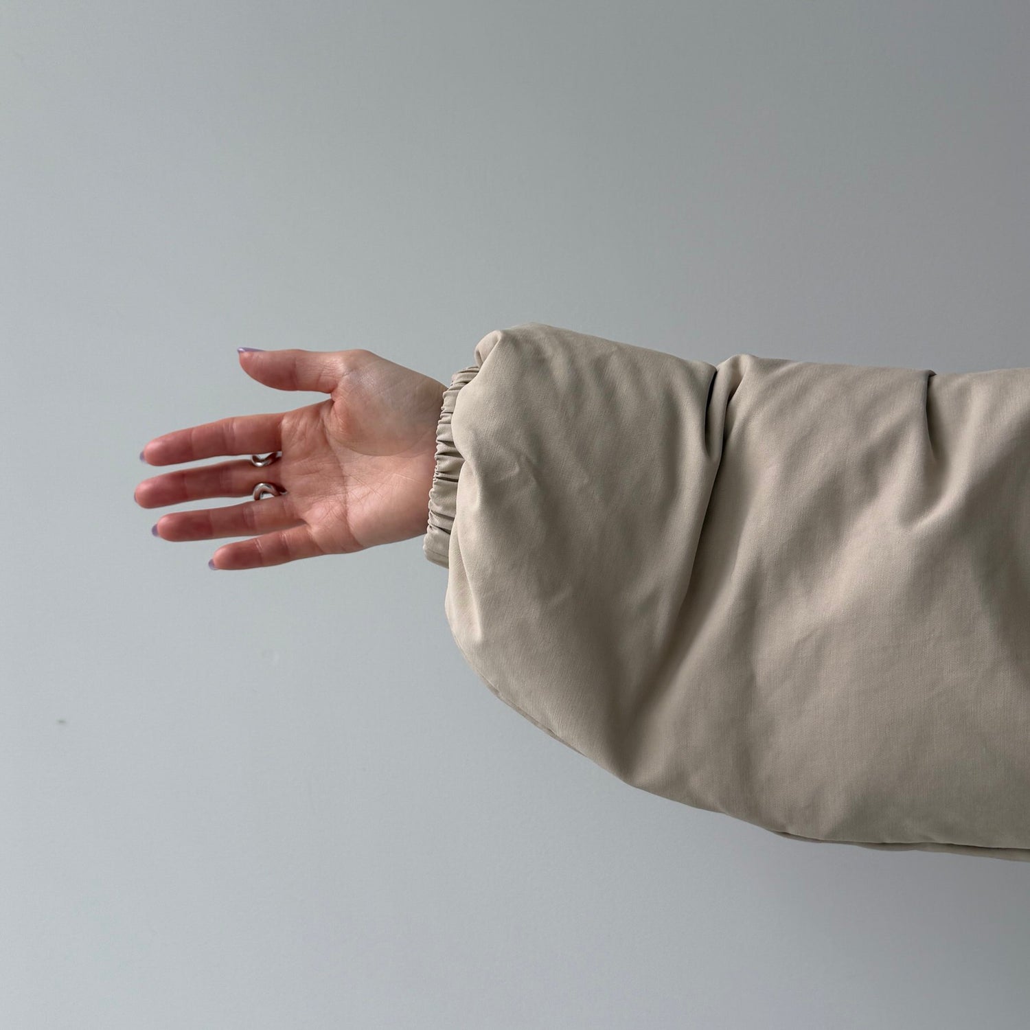 working girl down  jacket  / ivory