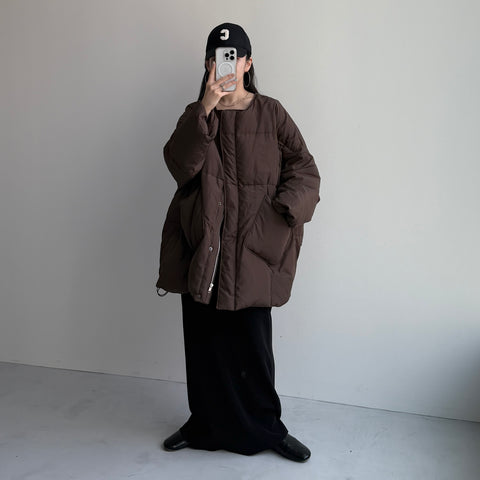 perfect silhouette NAKAWATA down / brown