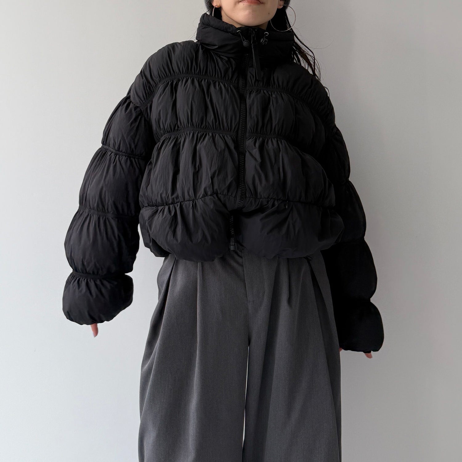 CHIGIRI PAN DOWN / black