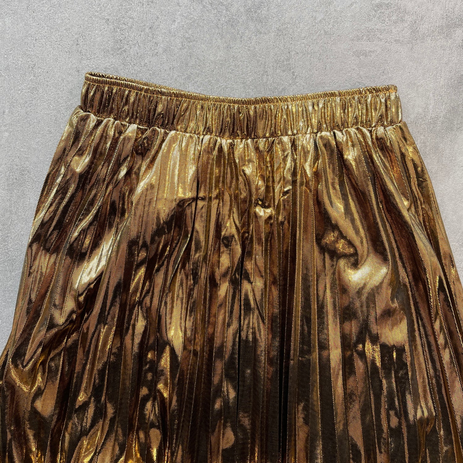 【SAMPLE】gira-gira pleats skirt / gold