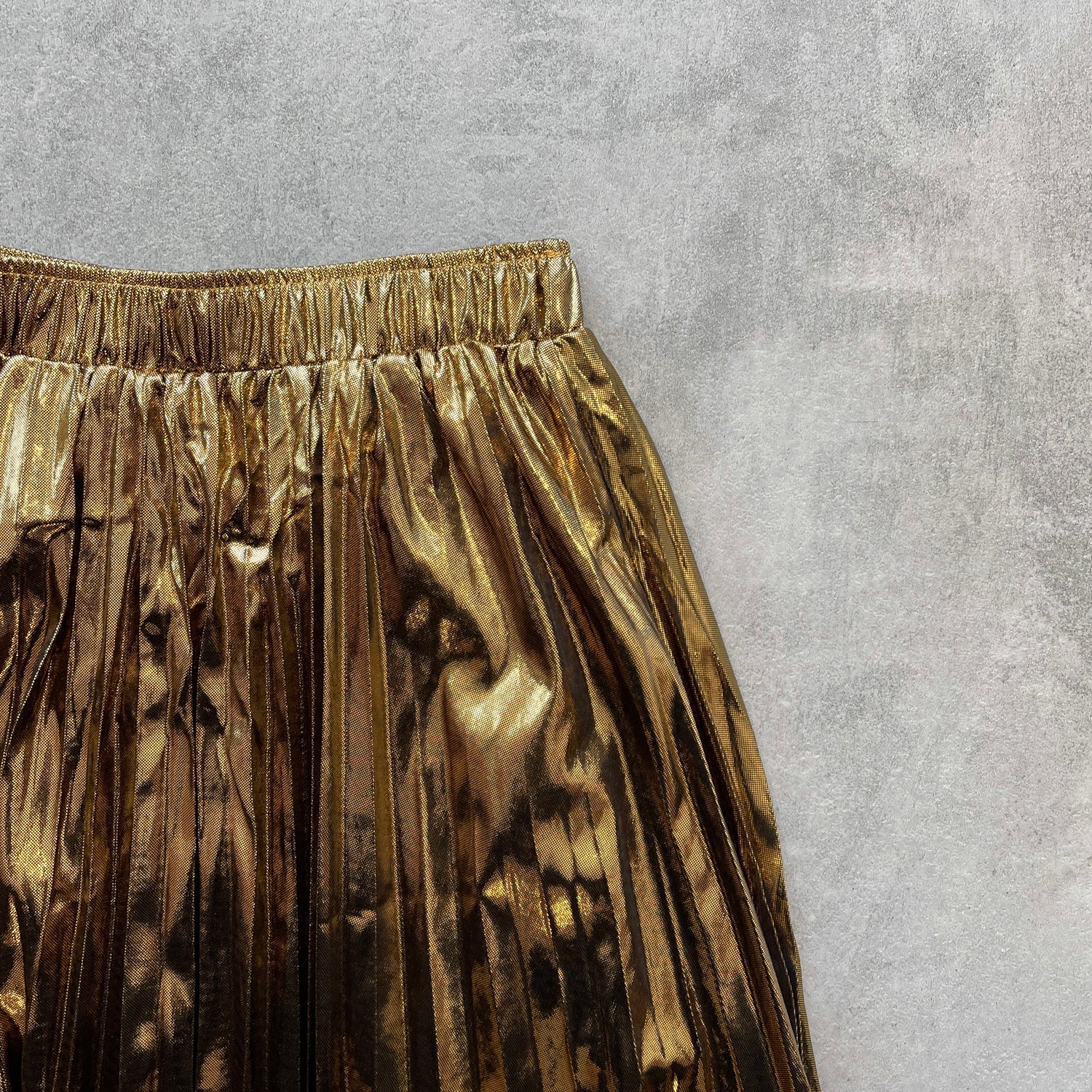 【SAMPLE】gira-gira pleats skirt / gold