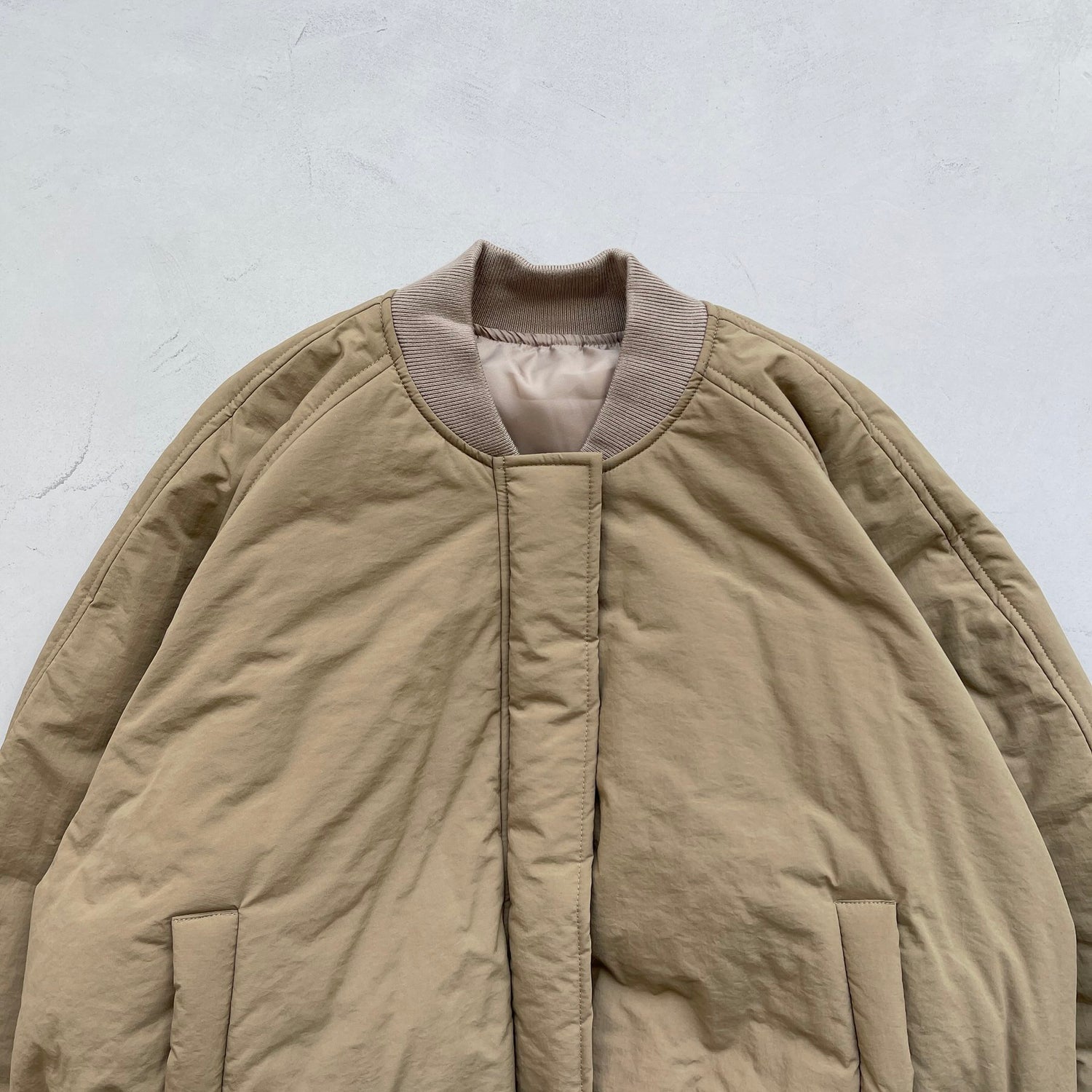 【SAMPLE】 balloon silhouette blouson / beige