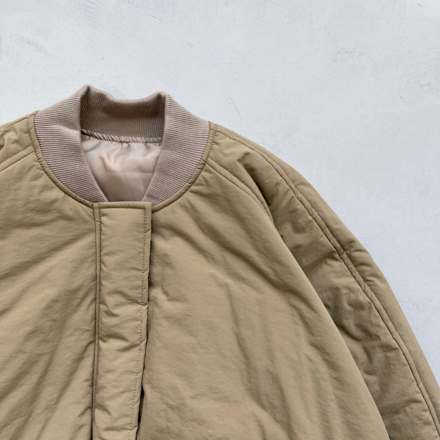 【SAMPLE】 balloon silhouette blouson / beige