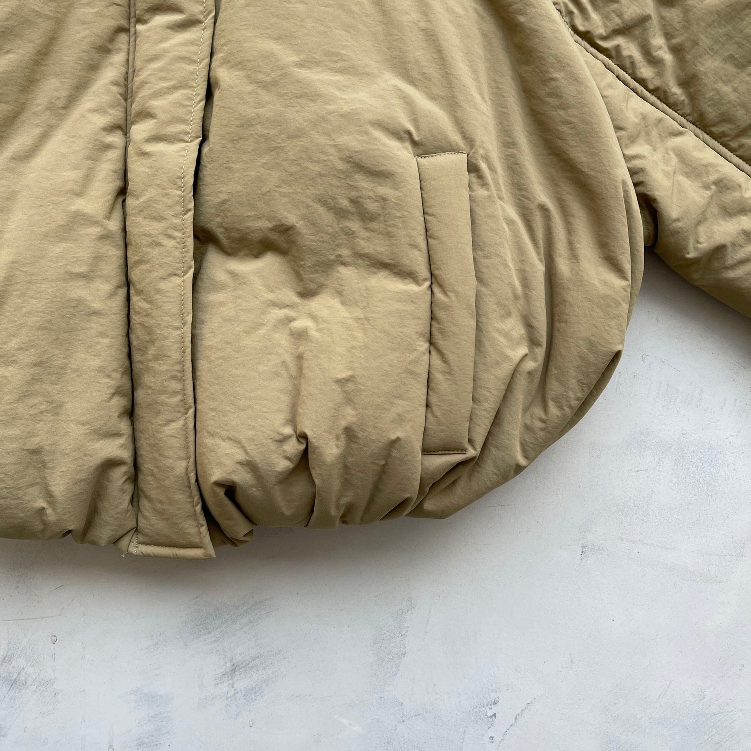 【SAMPLE】 balloon silhouette blouson / beige
