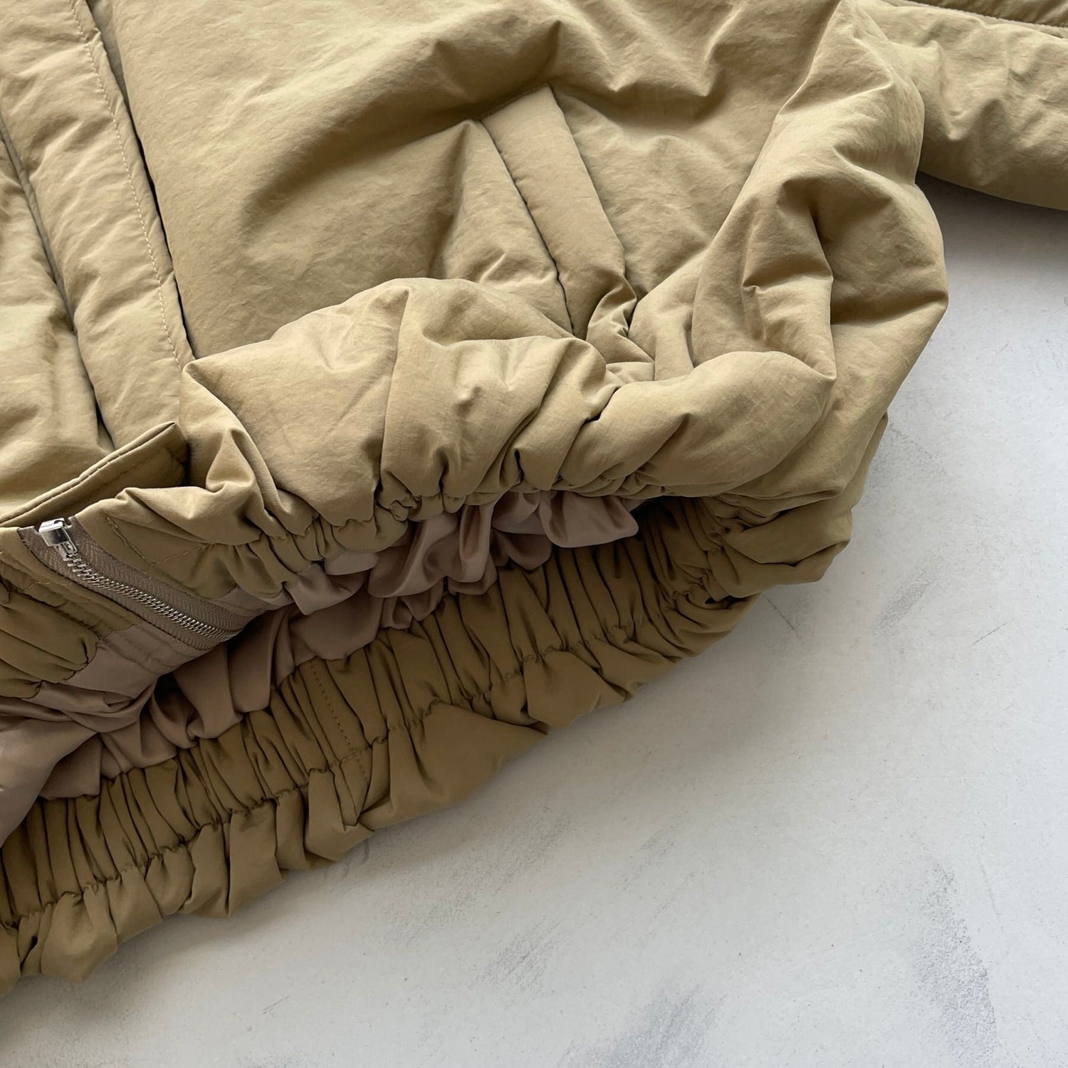 【SAMPLE】 balloon silhouette blouson / beige