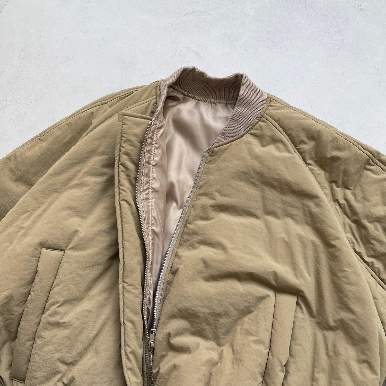 【SAMPLE】 balloon silhouette blouson / beige