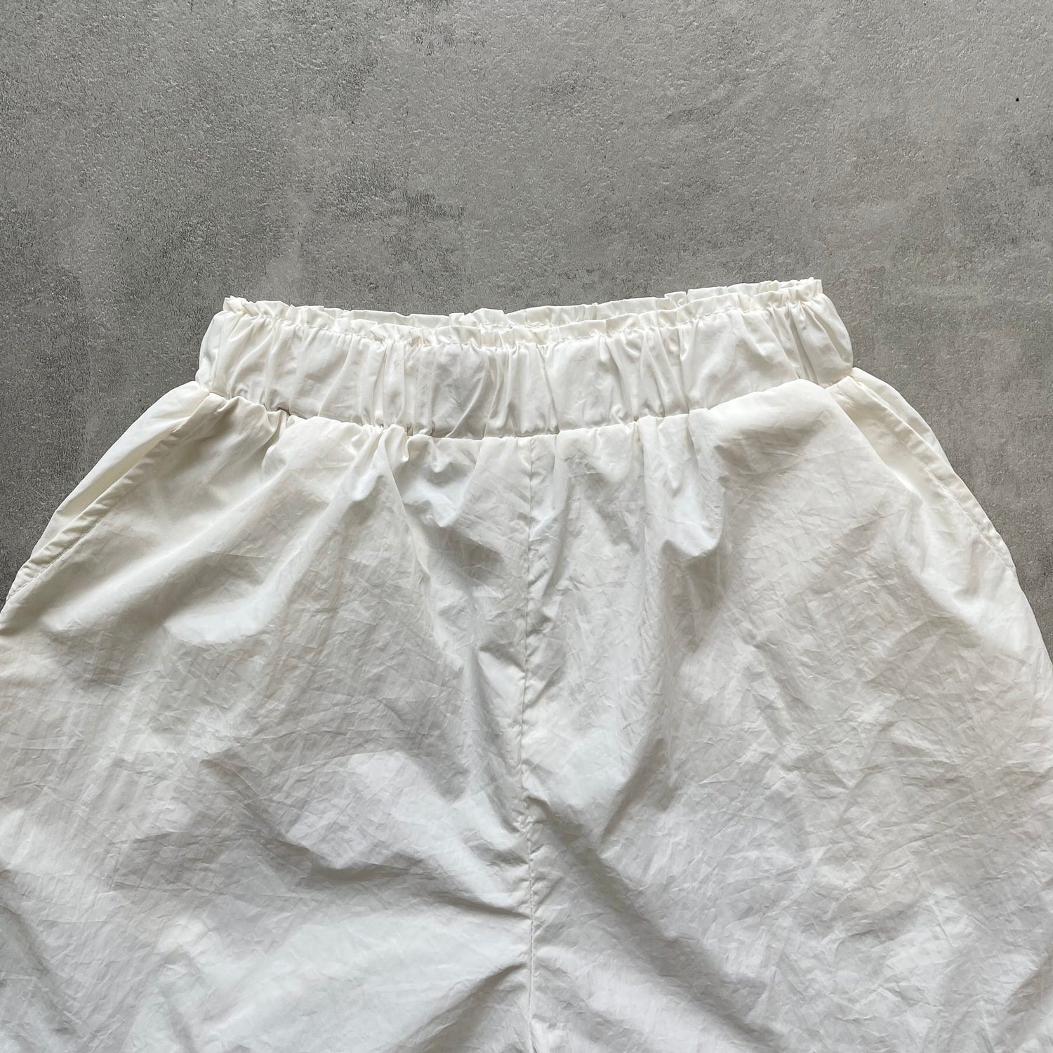 【SAMPLE】nylon half pants / ivory