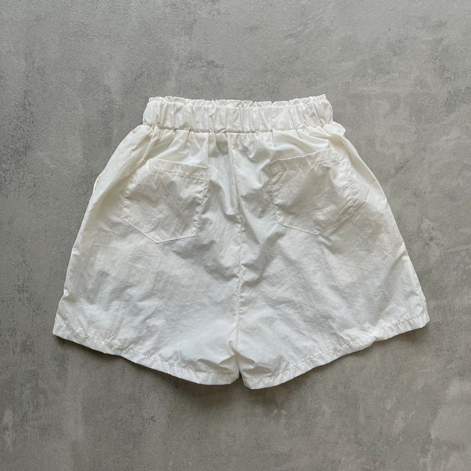 【SAMPLE】nylon half pants / ivory