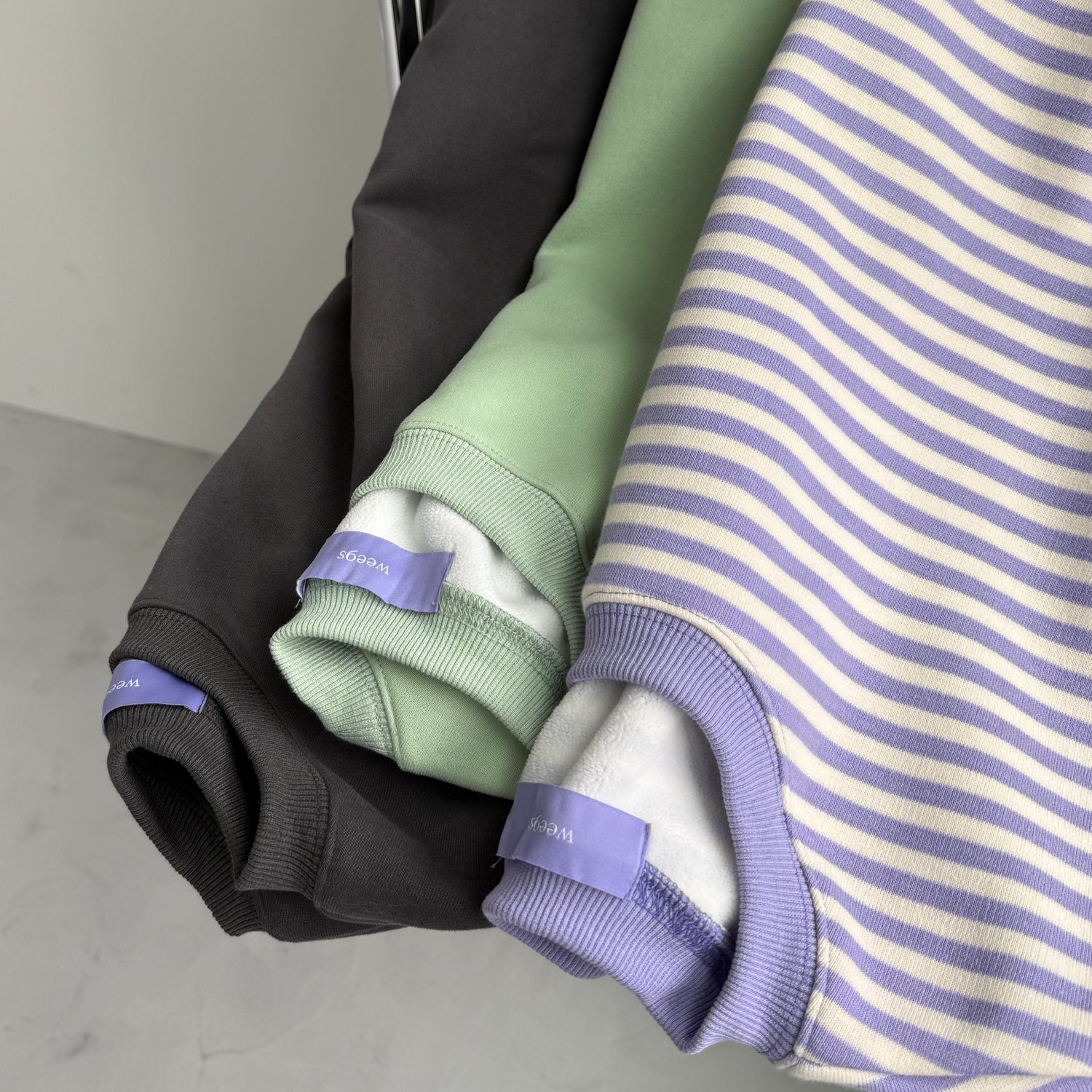 OSUMITSUKI sweat / lilac border [SHORT or FREE]