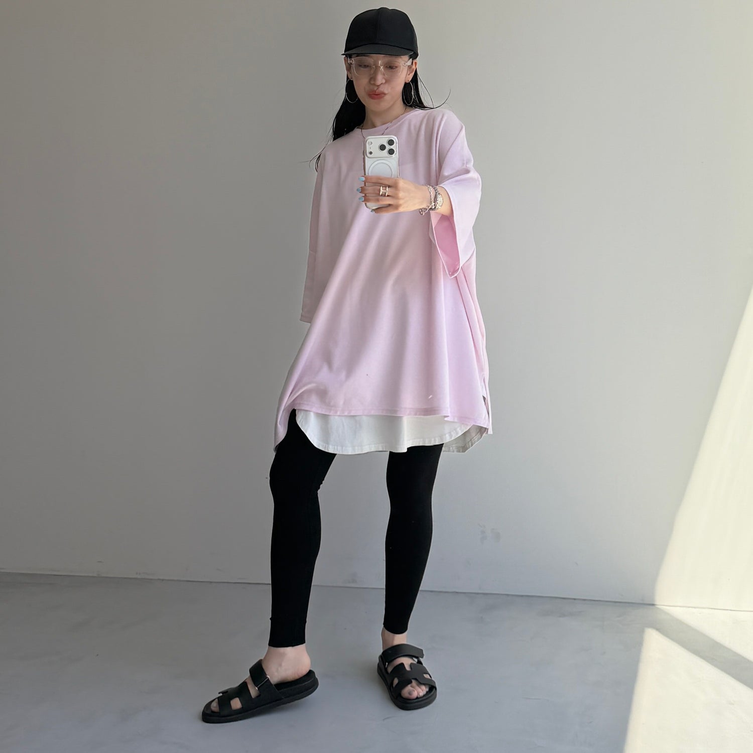 smooth nylon cap / black
