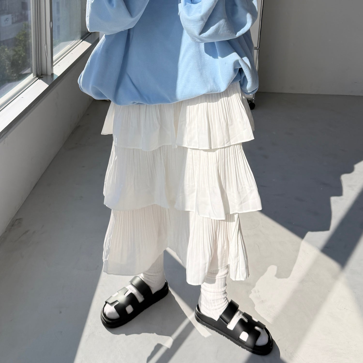 flamenco skirt / ivory