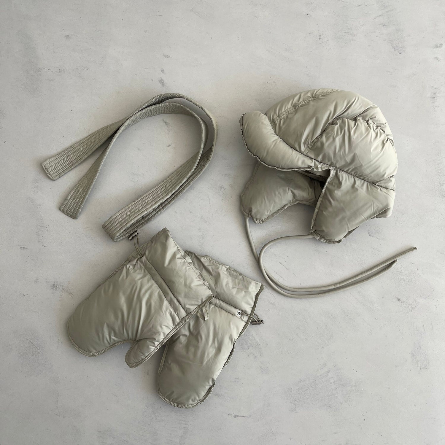 【SAMPLE】MACARON fake down set / pistachio