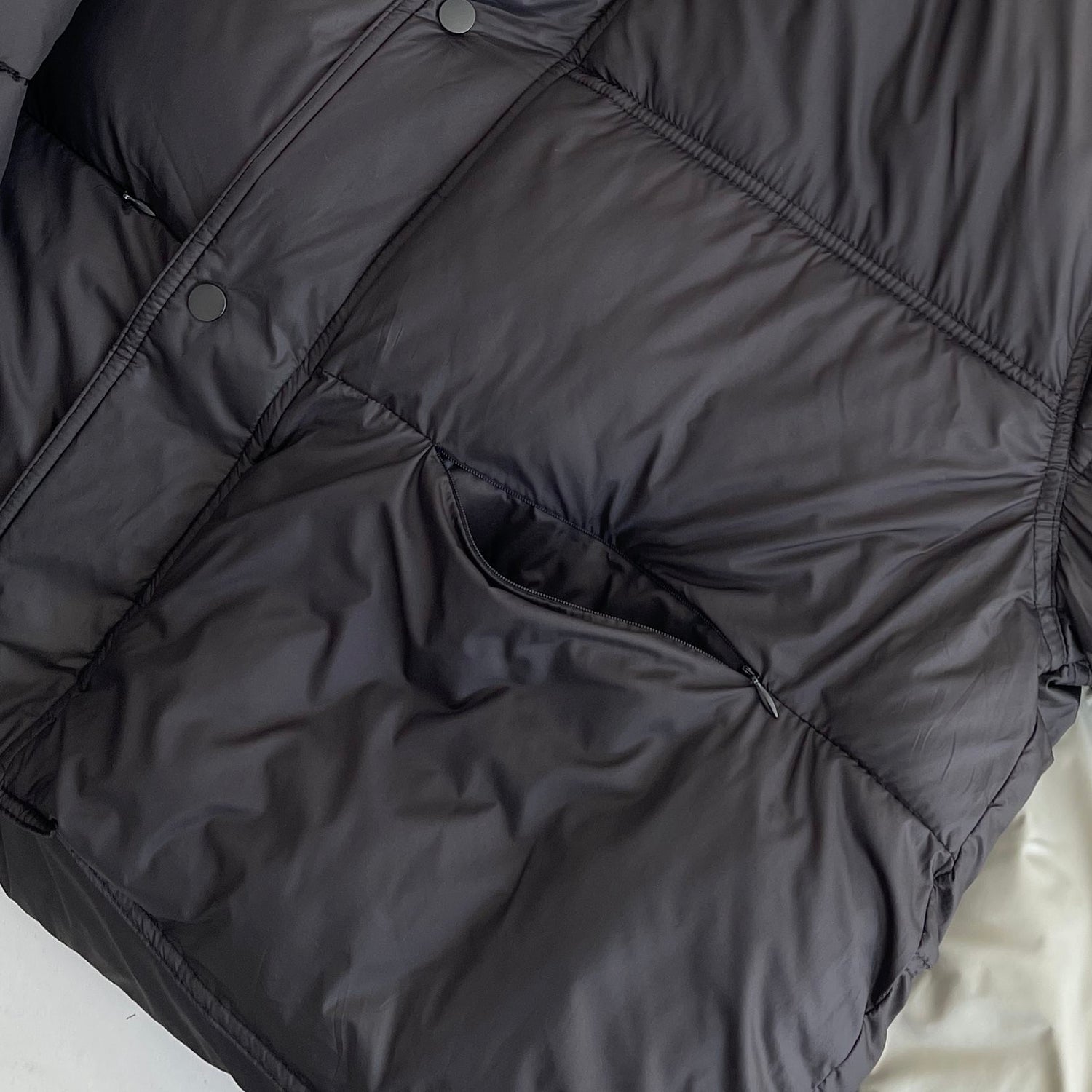 【SAMPLE】MACARON fake down set / black