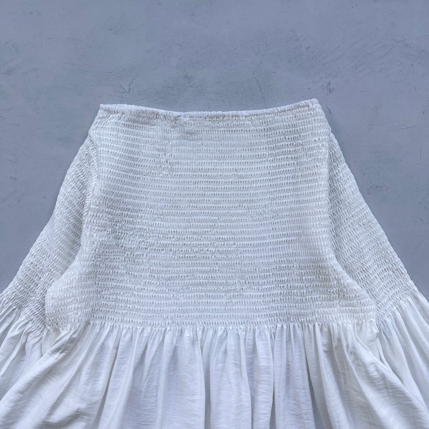 【SAMPLE】shirring tunic / ivory