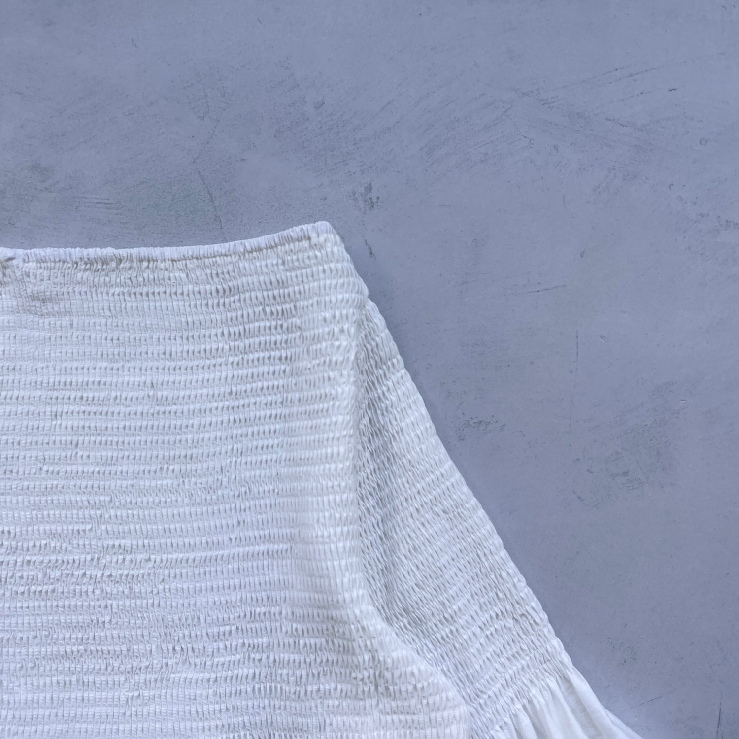【SAMPLE】shirring tunic / ivory