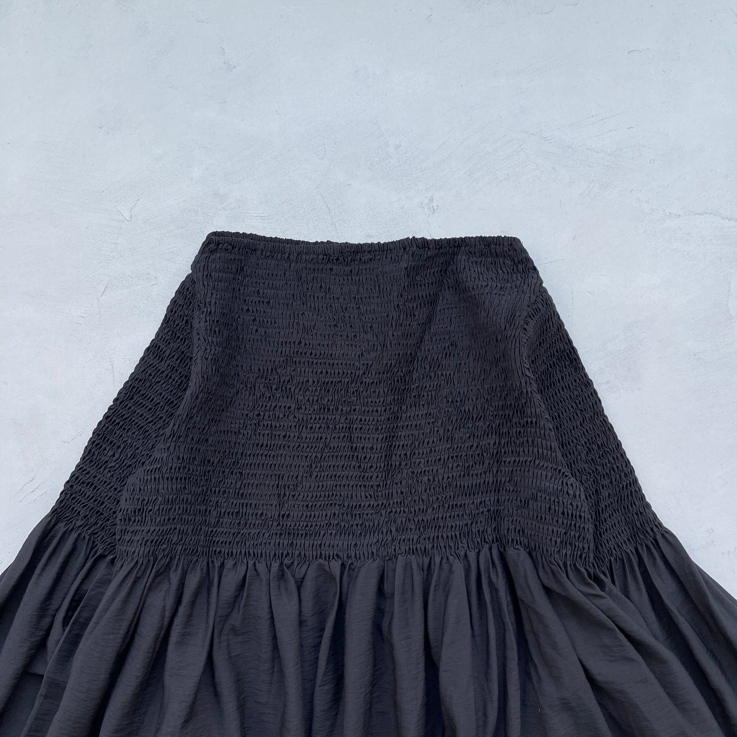 【SAMPLE】shirring tunic / black