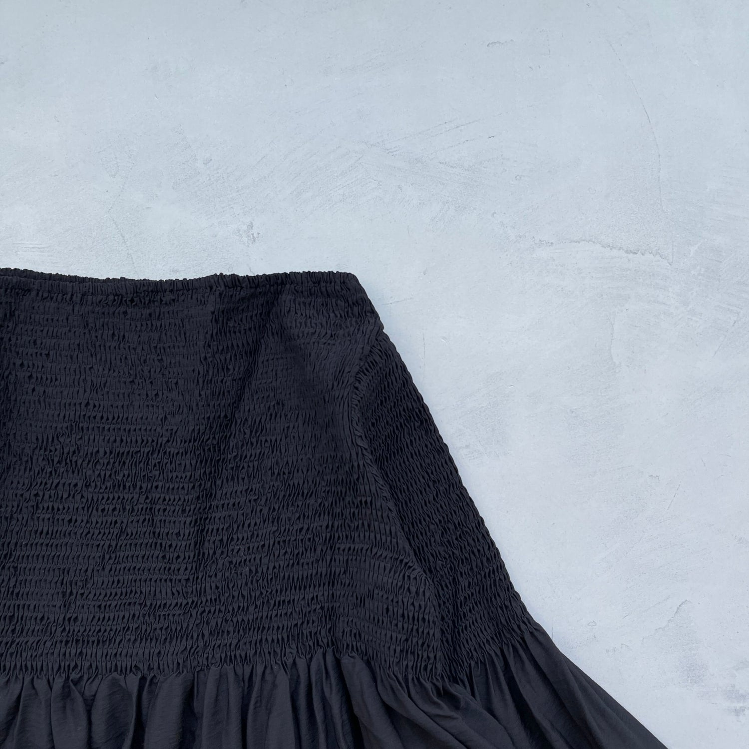 【SAMPLE】shirring tunic / black