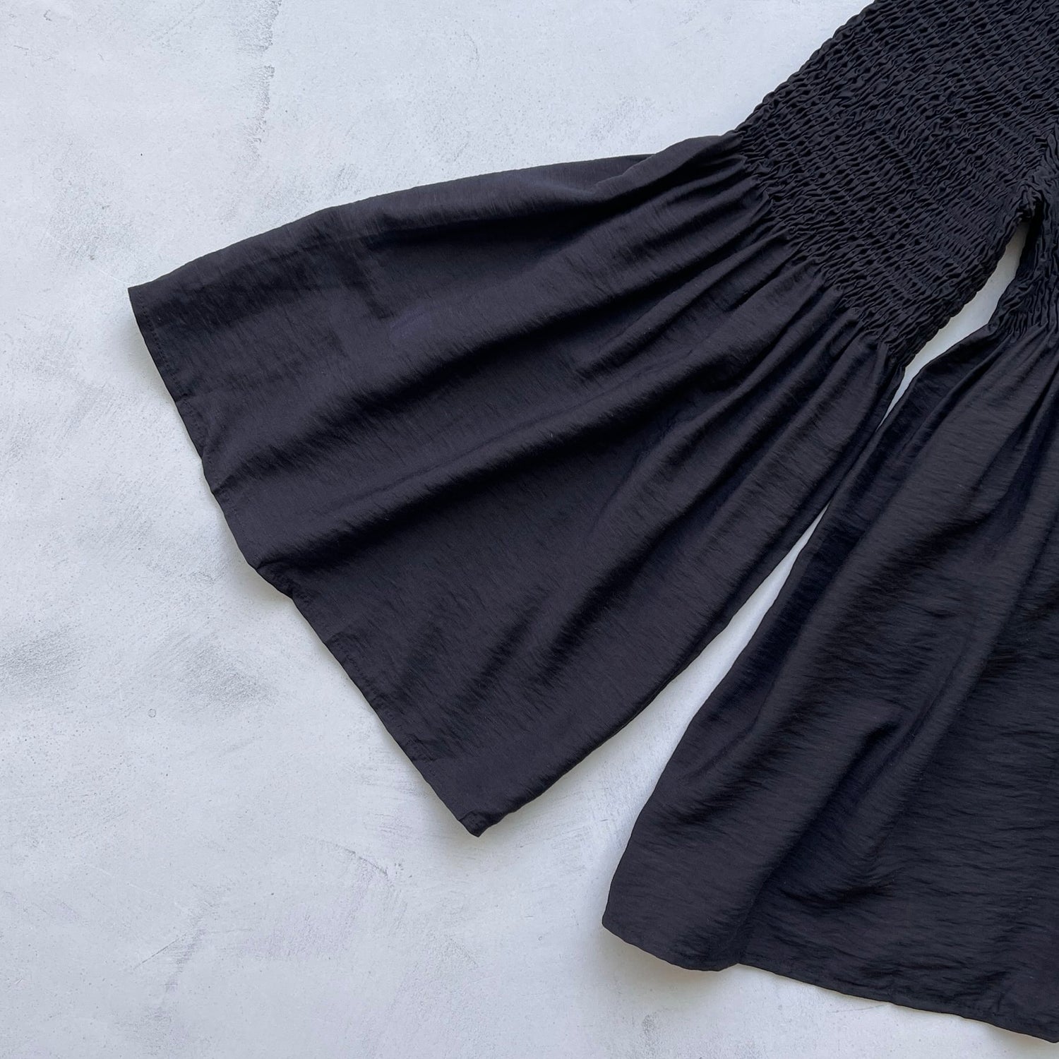 【SAMPLE】shirring tunic / black