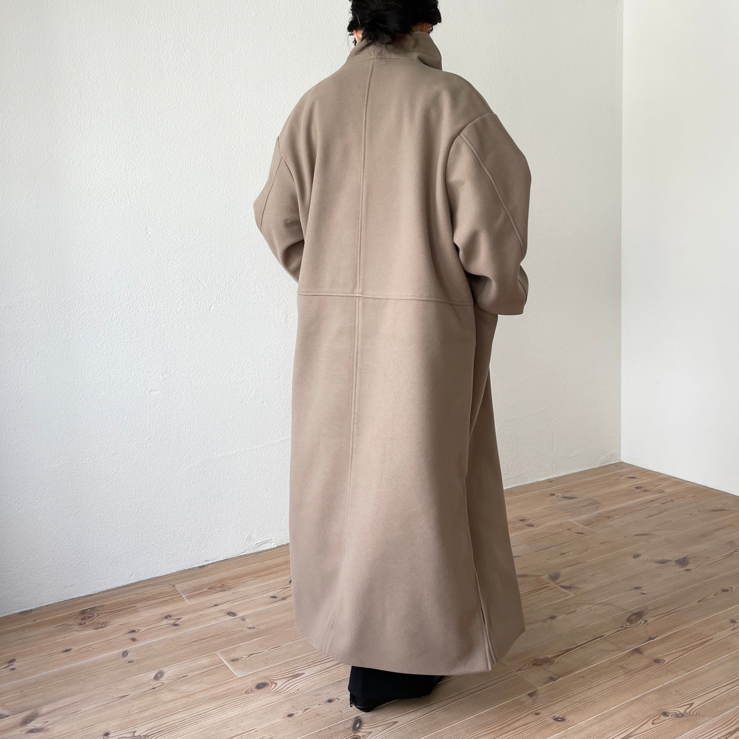 ATHA-DOUBLE MELTON MAXI COAT TAN - www.macaluminio.com