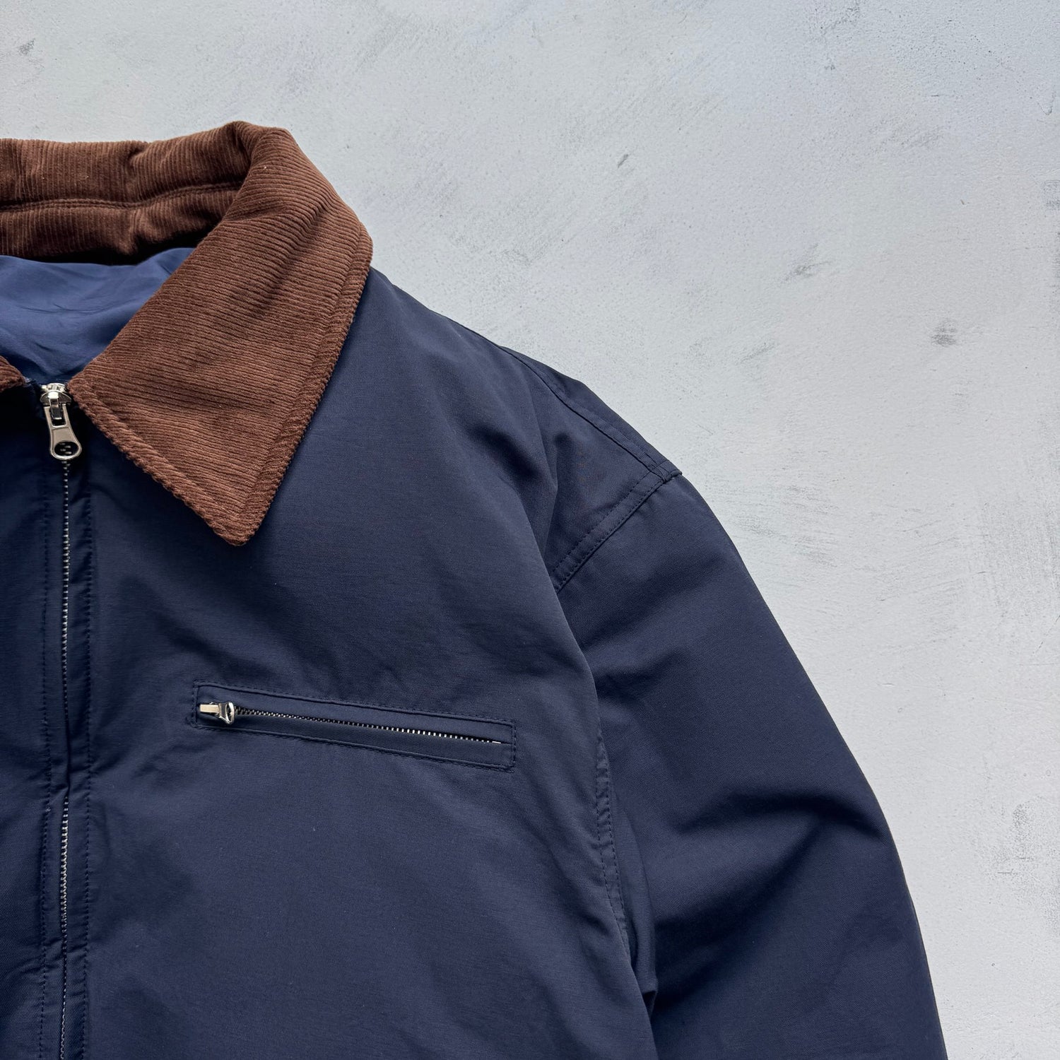 working girl down  jacket / navy