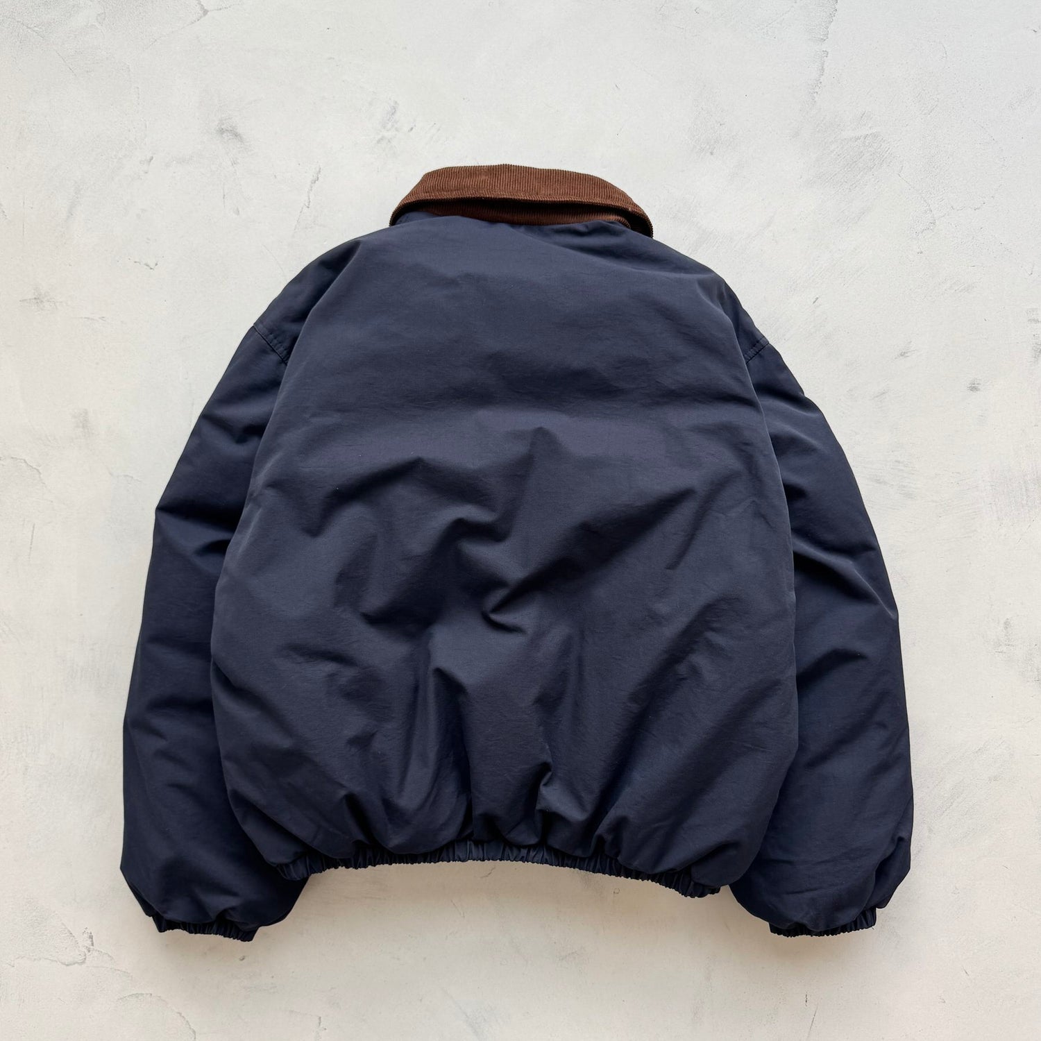 working girl down  jacket / navy