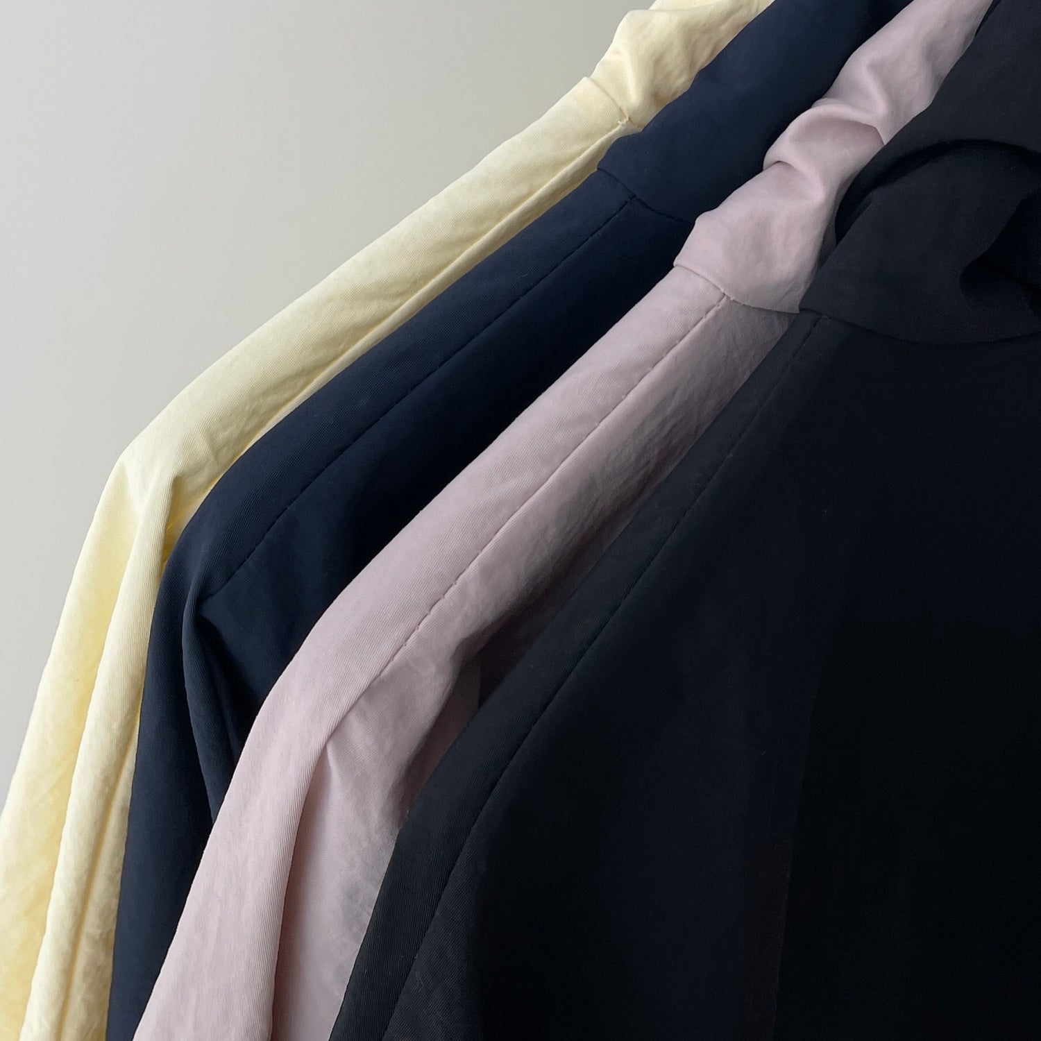 【2点SET】half zip nylon set up / pink