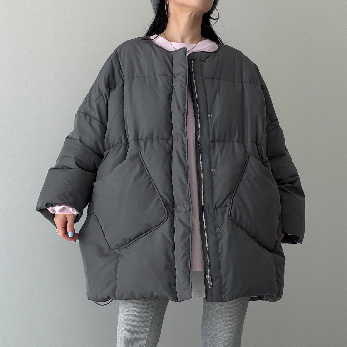 perfect silhouette nakawata down / charcoal gray