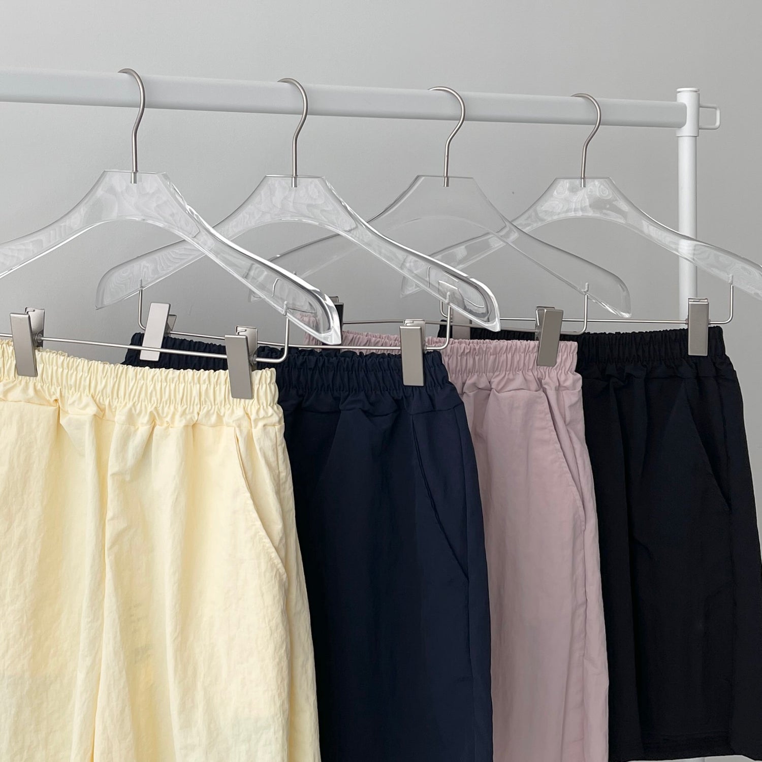 【2点SET】half zip nylon set up / navy