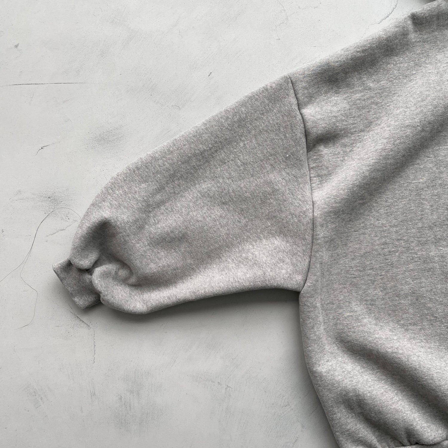 half zip loose hoodie / gray