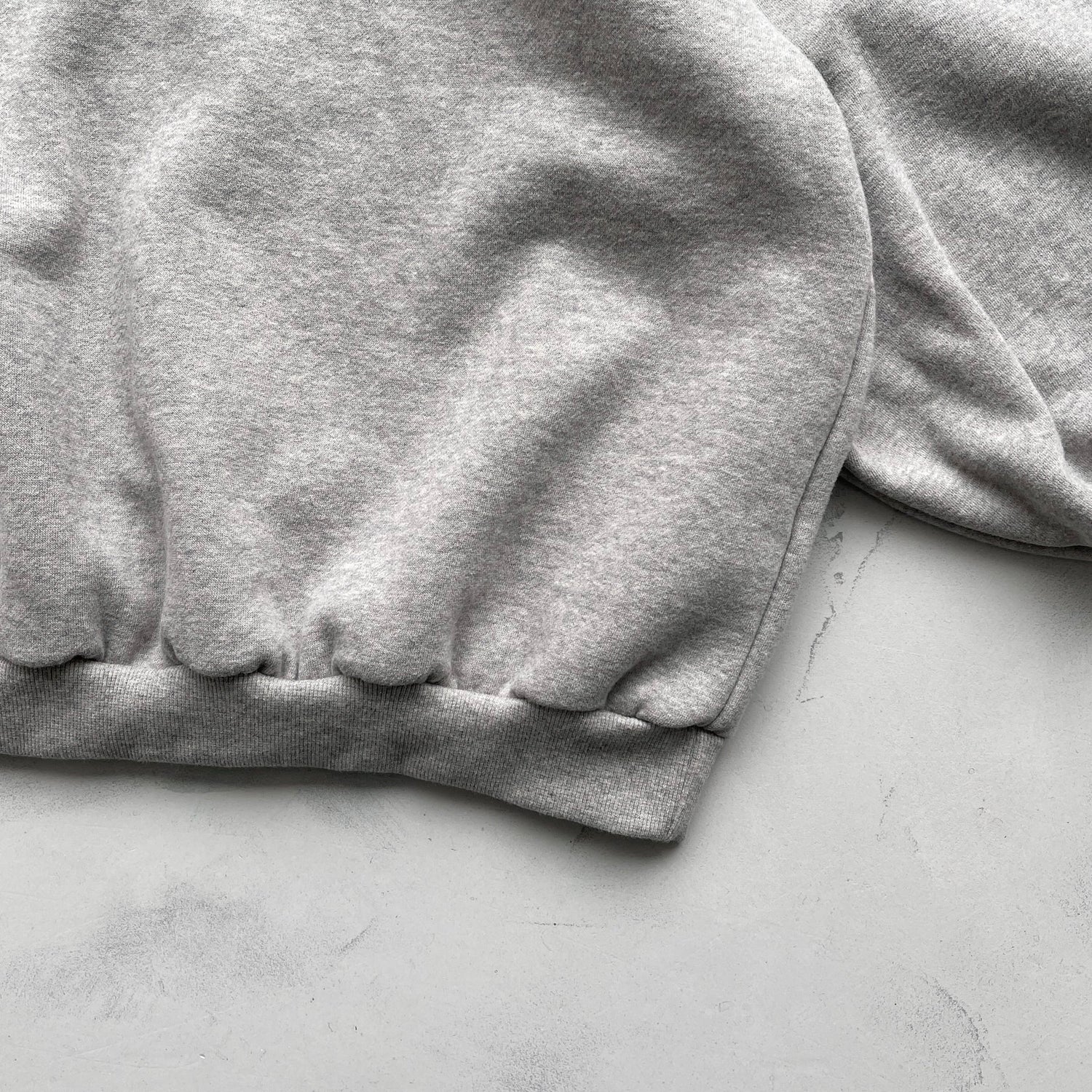 half zip loose hoodie / gray