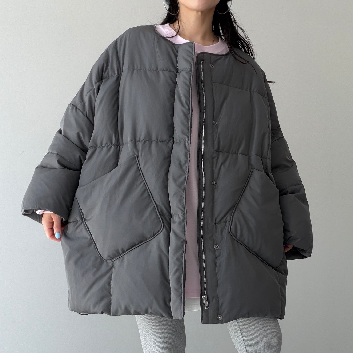 perfect silhouette nakawata down / charcoal gray