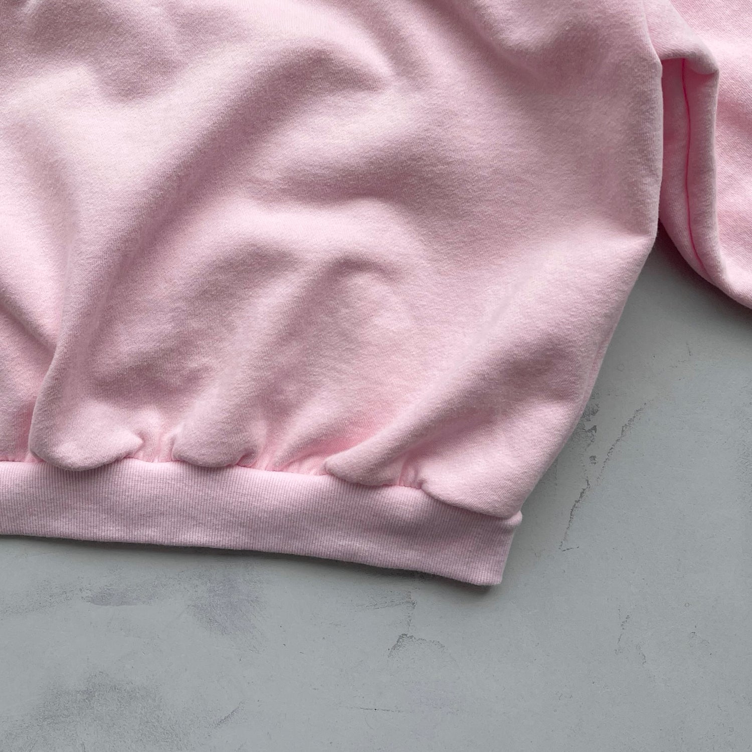 half zip loose hoodie / baby pink
