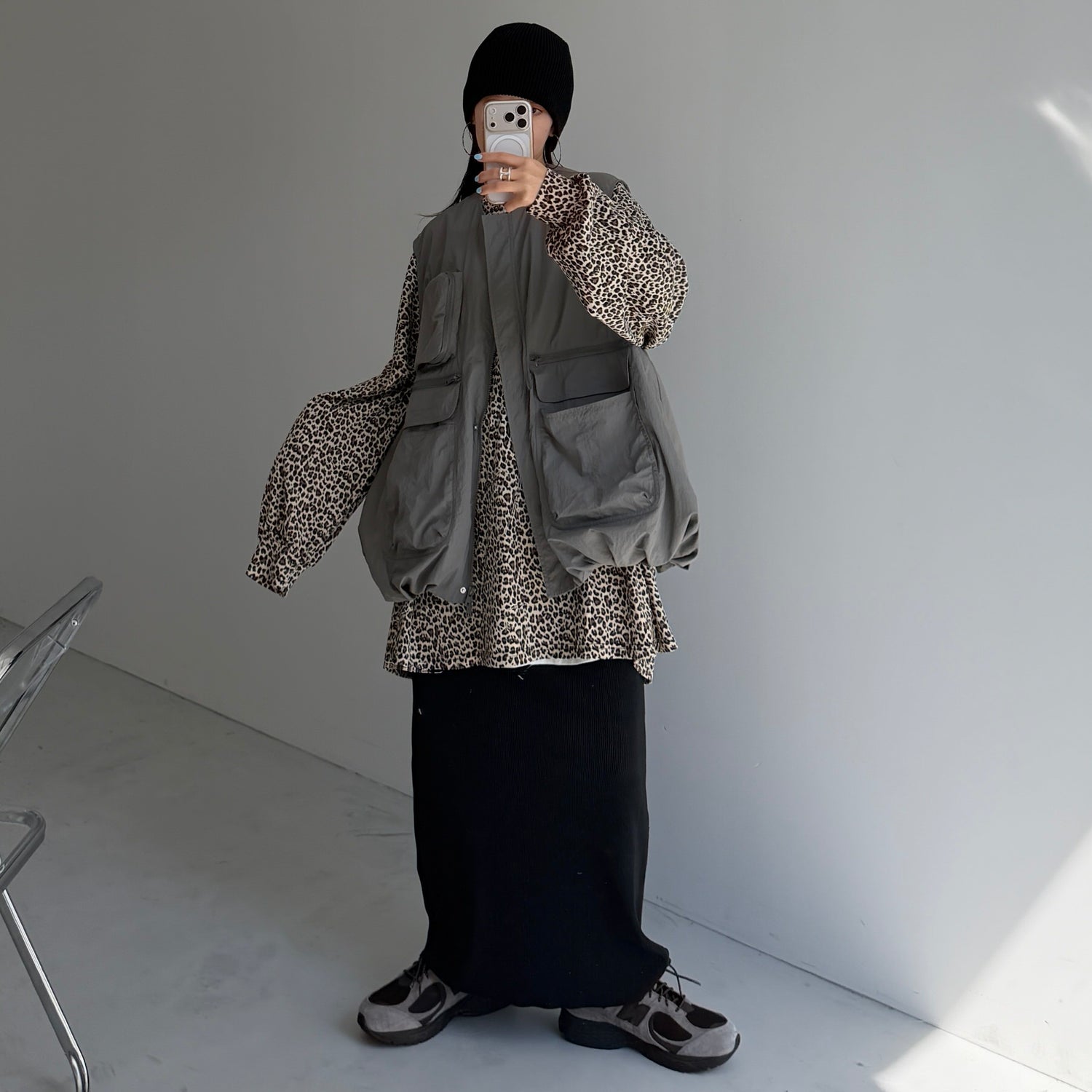 【選べる袖口】LEOPATTEE