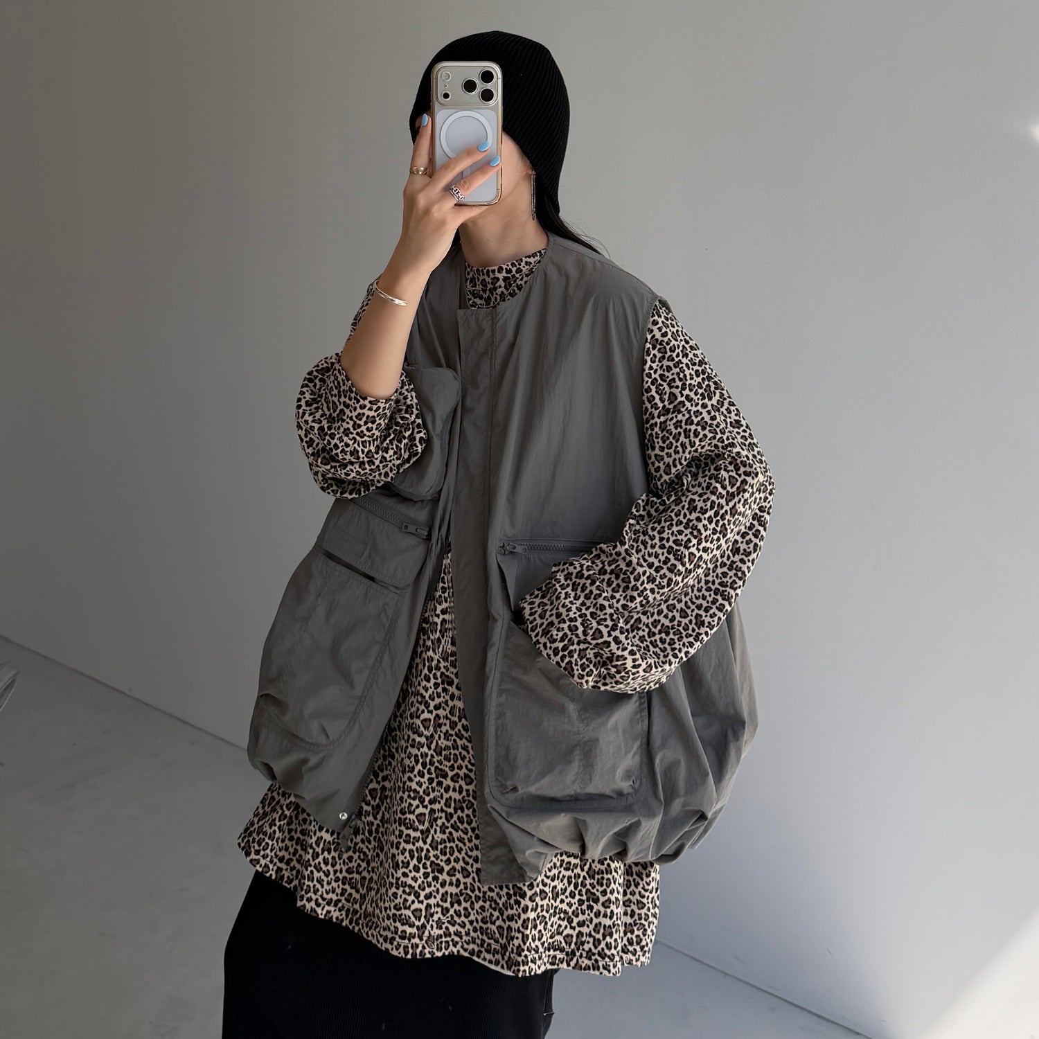 【選べる袖口】LEOPATTEE