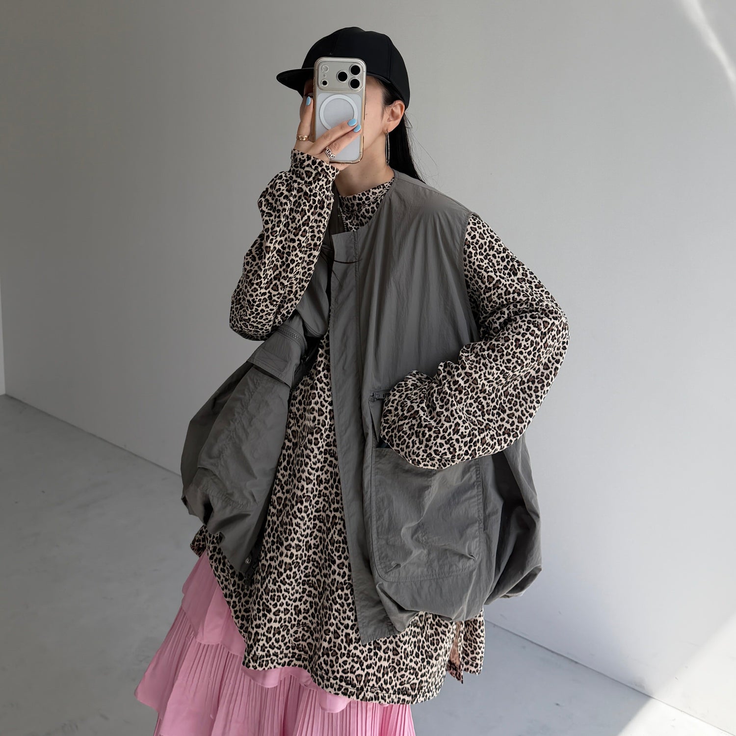 【選べる袖口】LEOPATTEE