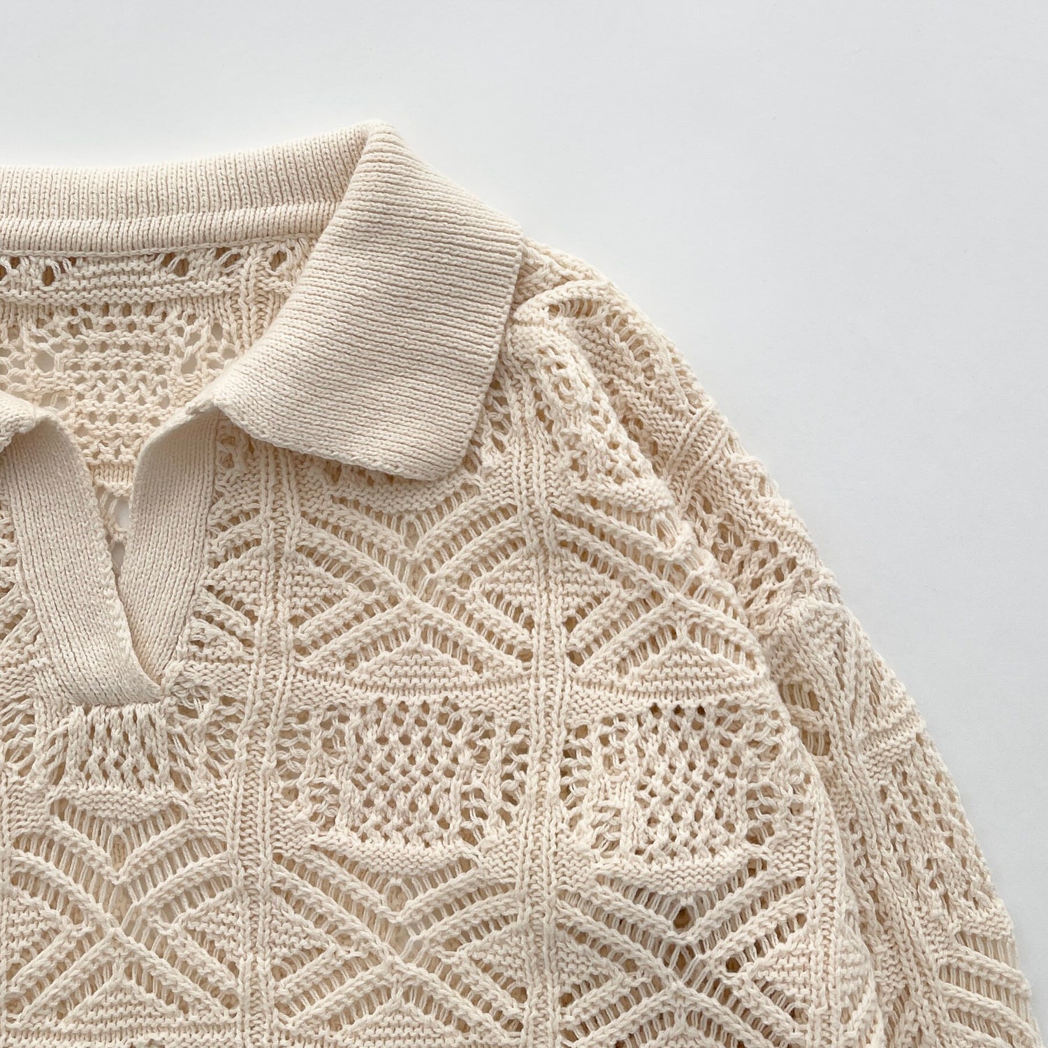 【SAMPLE】mesh short knit / ivory