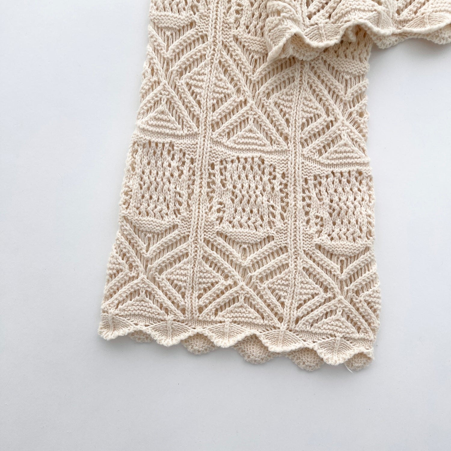 【SAMPLE】mesh short knit / ivory