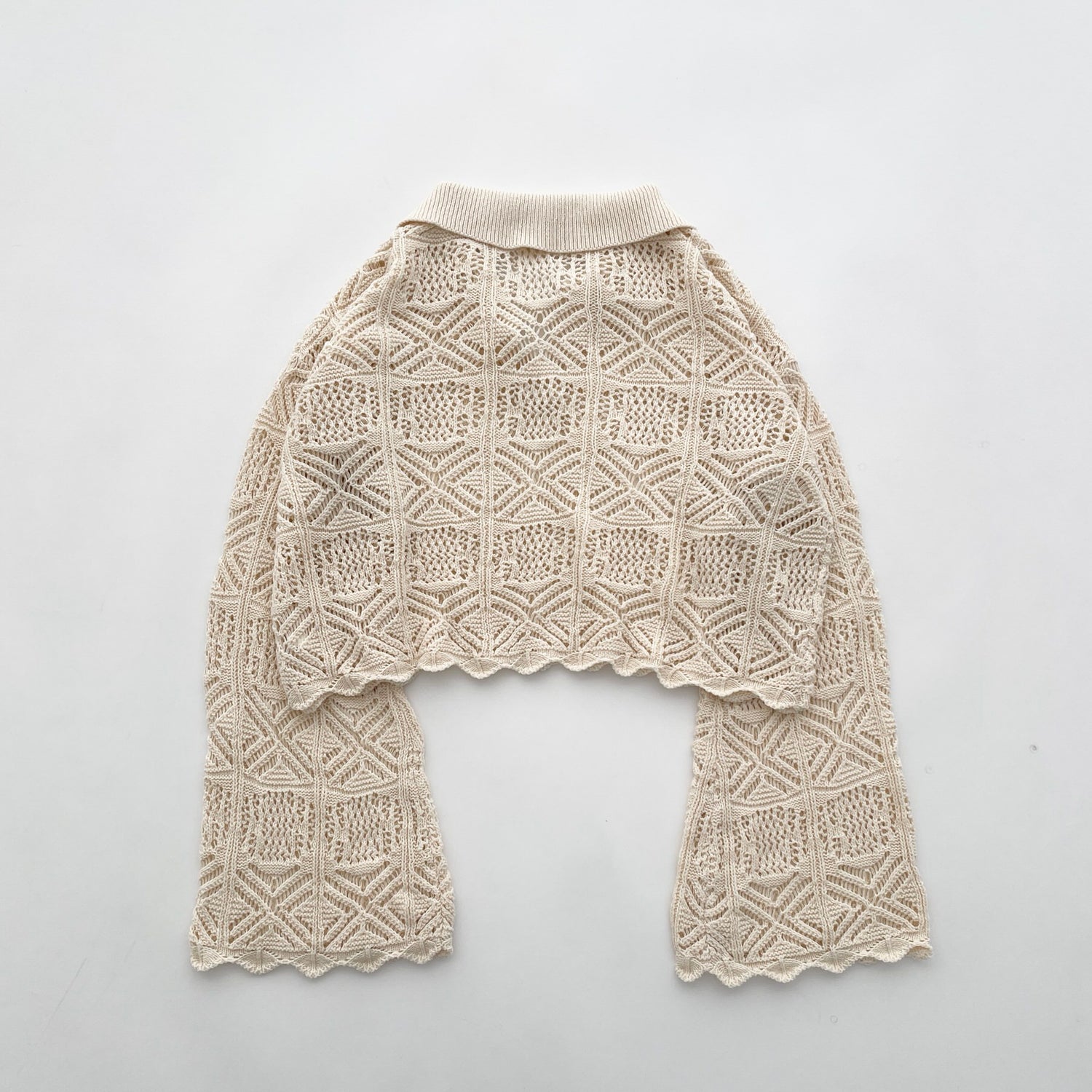 【SAMPLE】mesh short knit / ivory