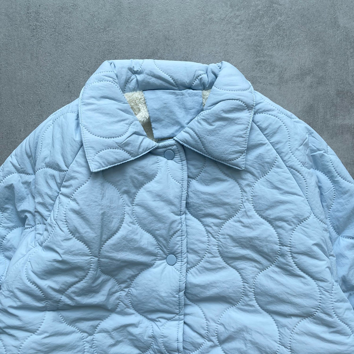 【SAMPLE】WATA AME quilting jacket / blue