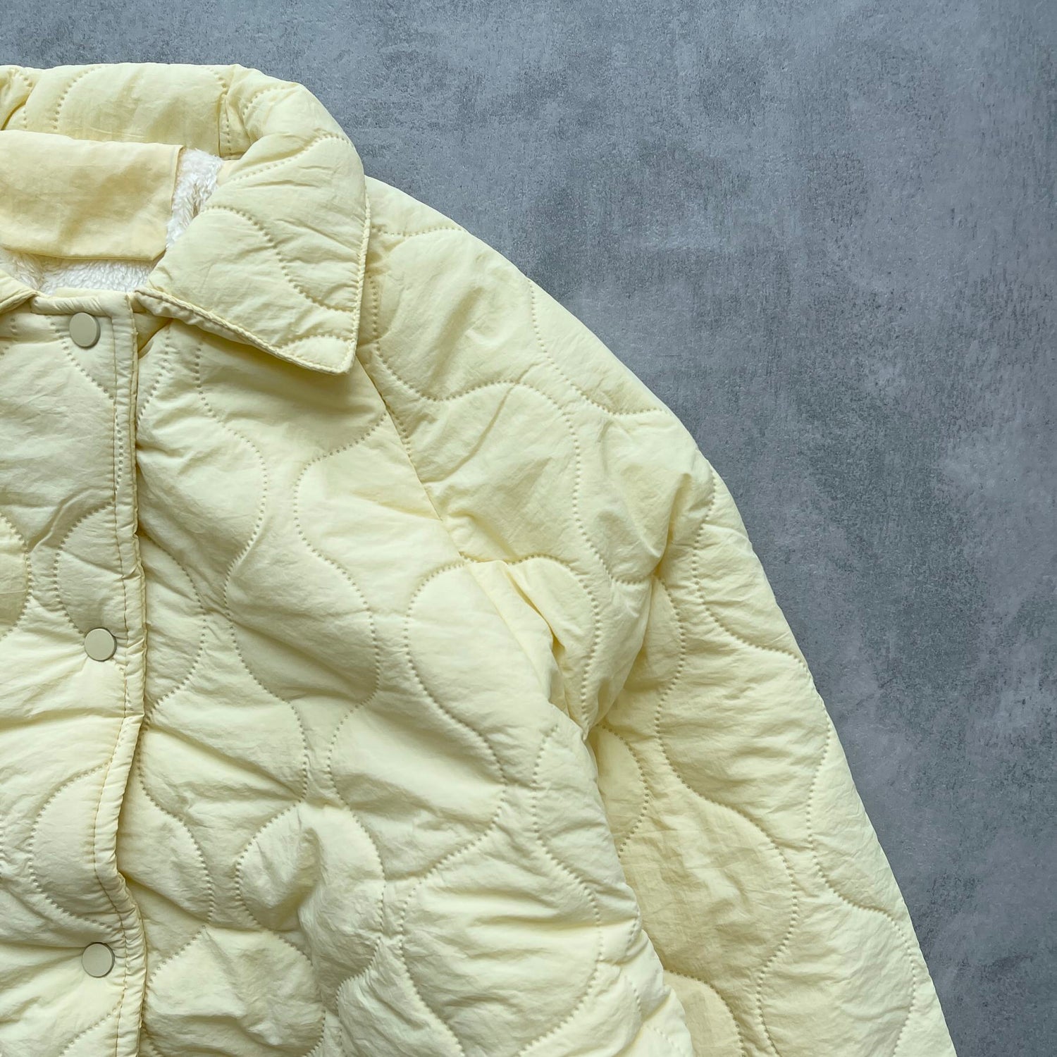 【SAMPLE】WATA AME quilting jacket / yellow