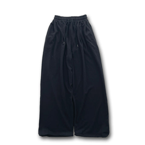 【SAMPLE】tuck tuck sweat pants / black