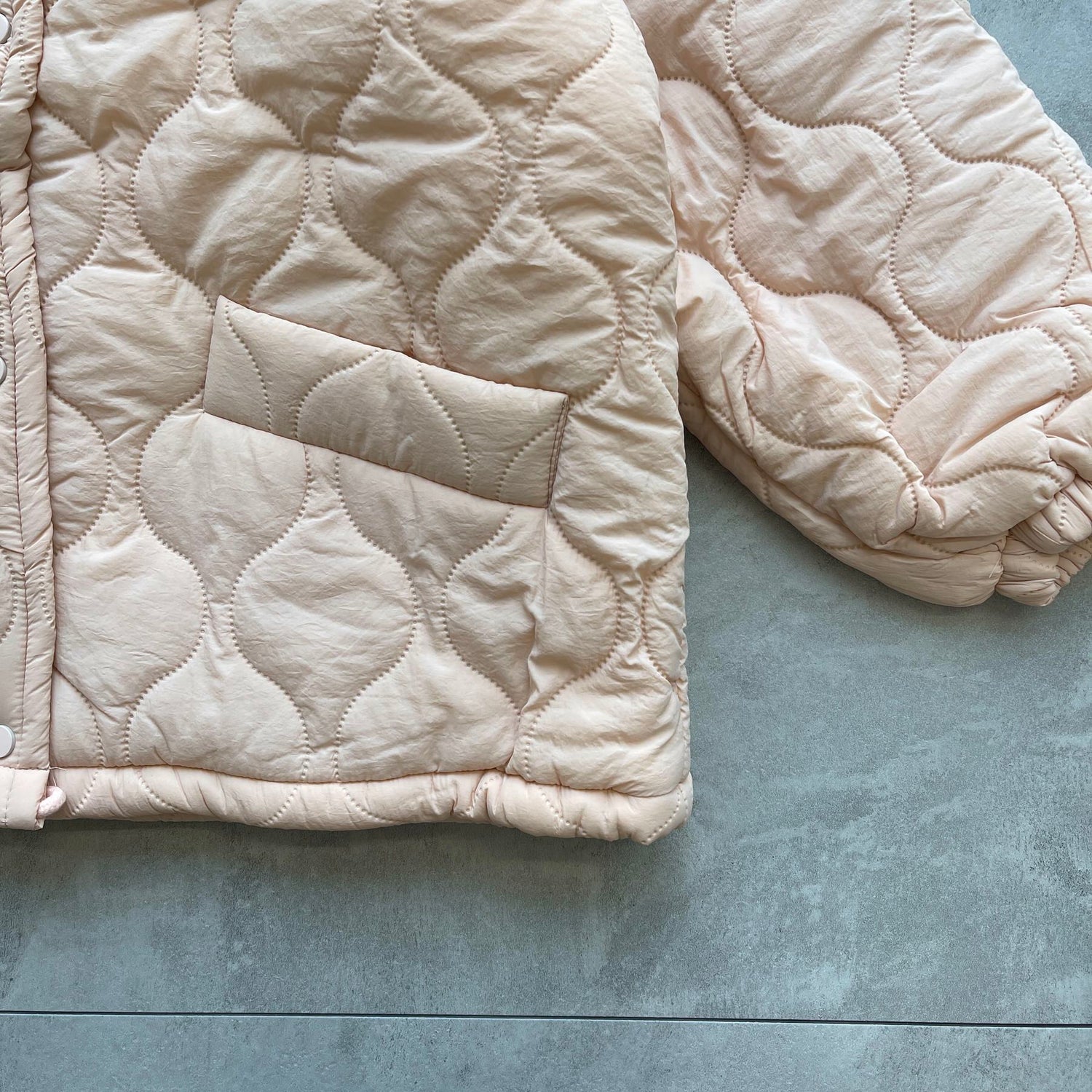 【SAMPLE】WATA AME quilting jacket / beige