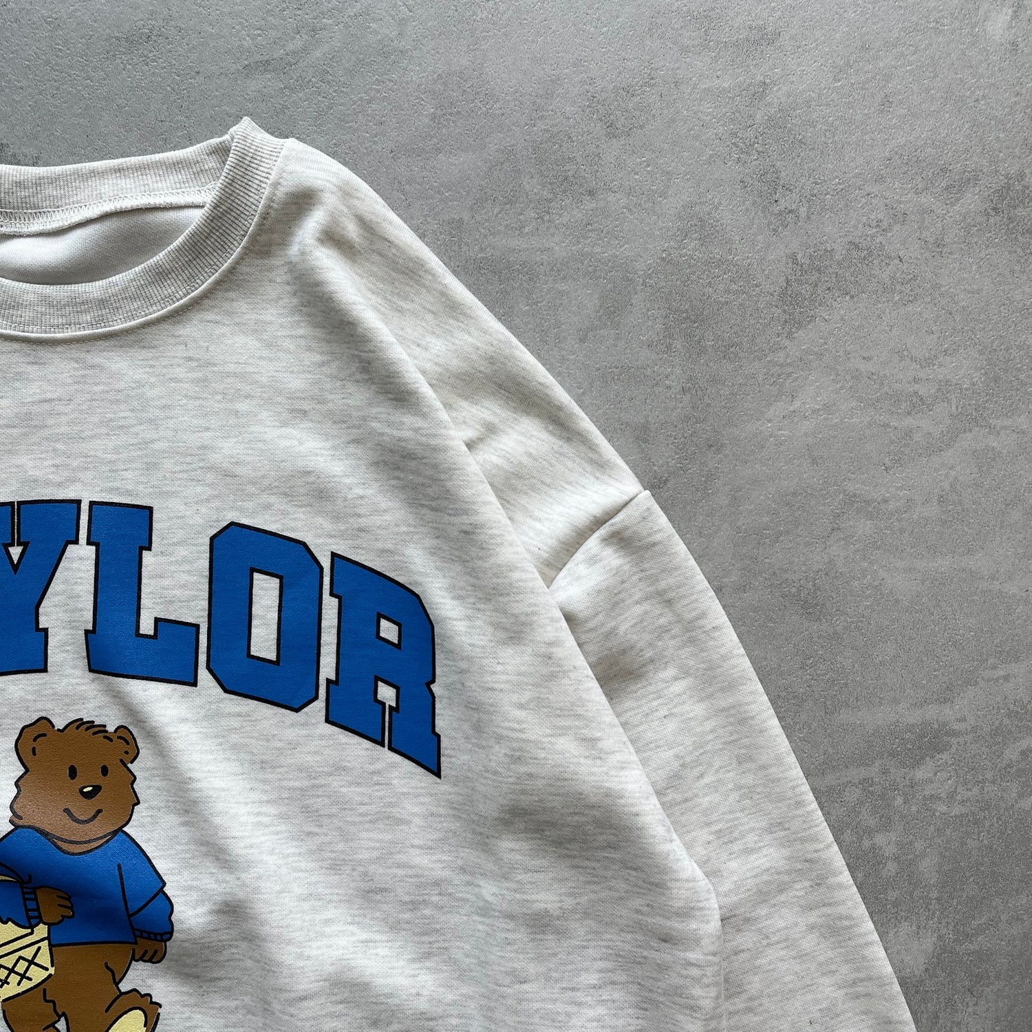 【SAMPLE】"BAYLOR"bear sweat / oatmeal