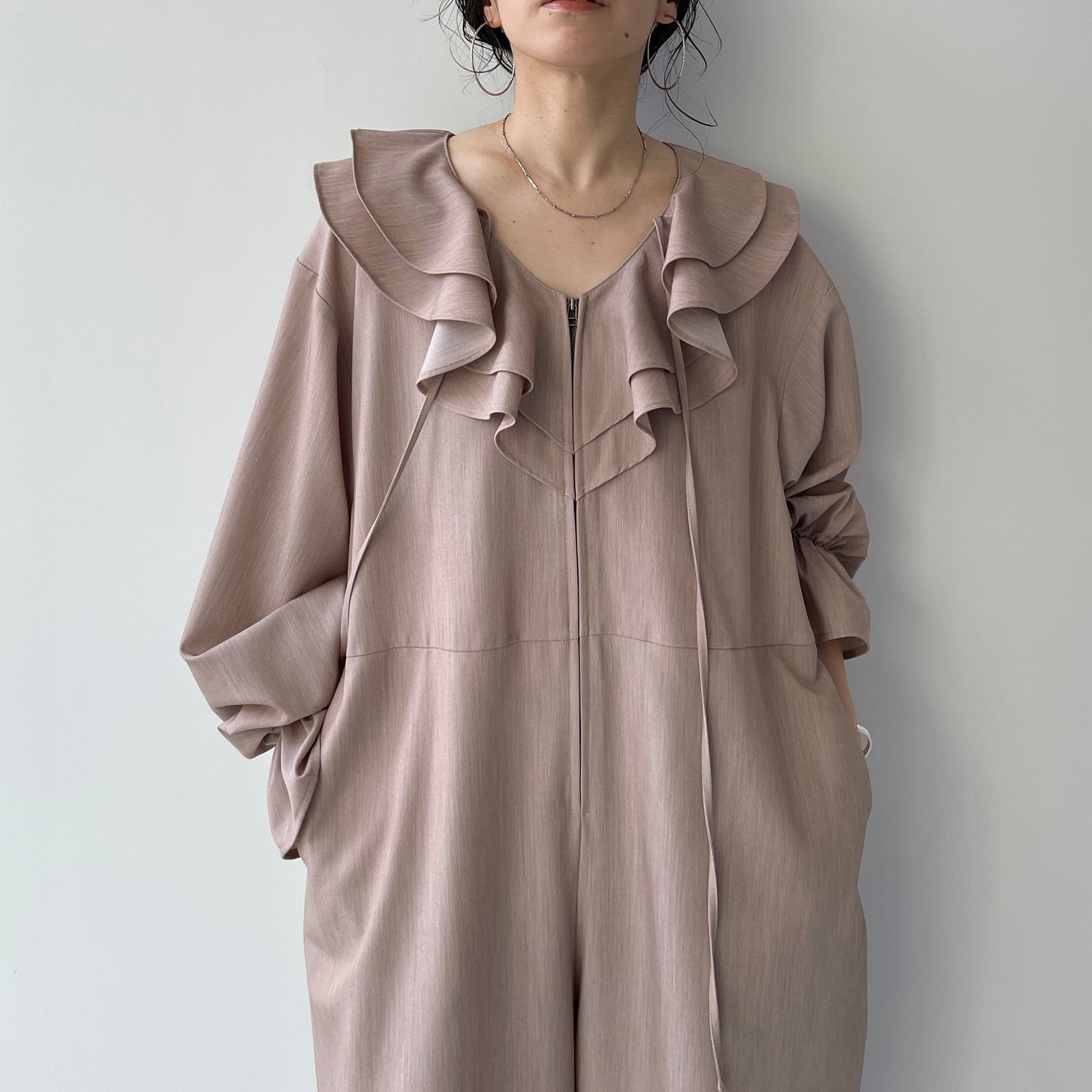 frill all in one / beige [2size]