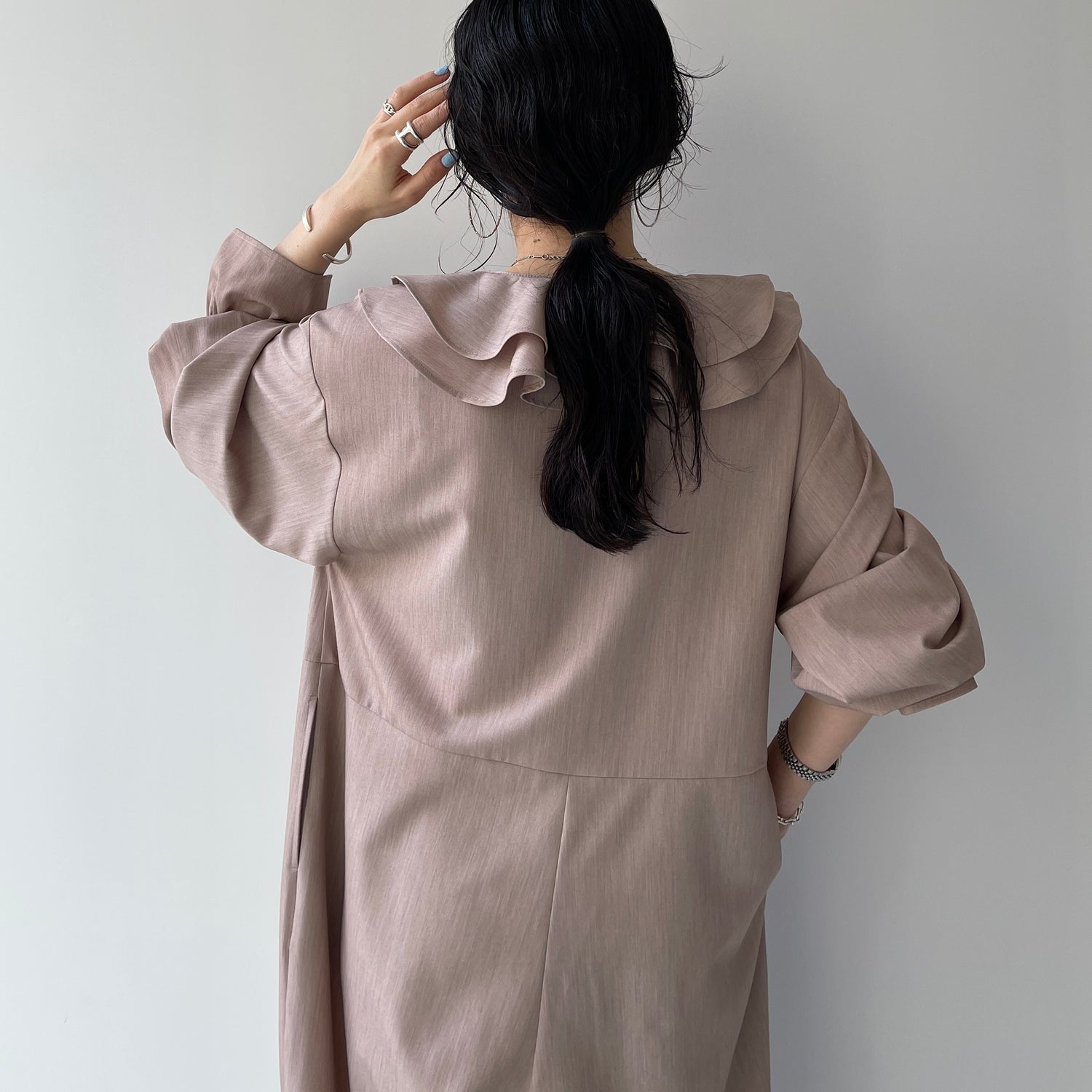 frill all in one / beige [2size]