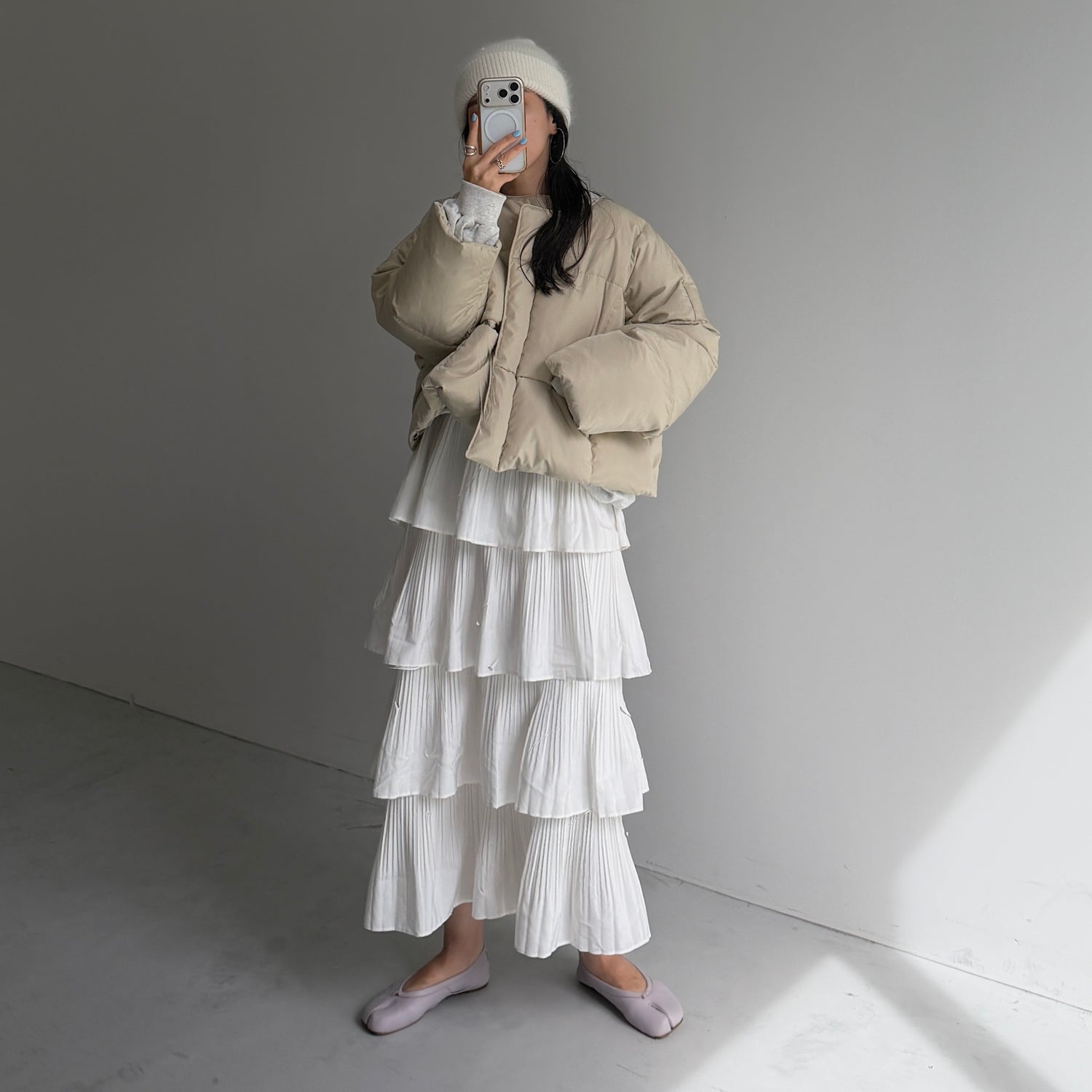 flamenco skirt / ivory