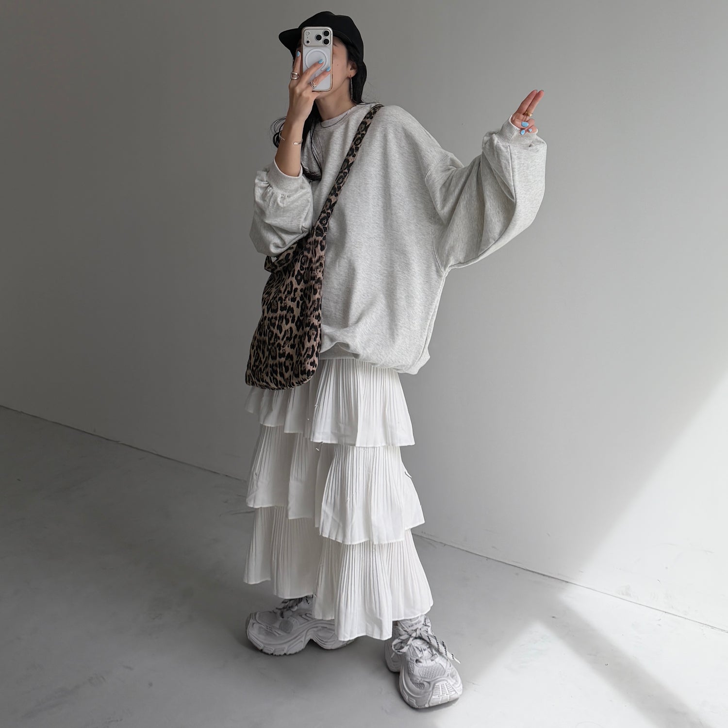 flamenco skirt / ivory