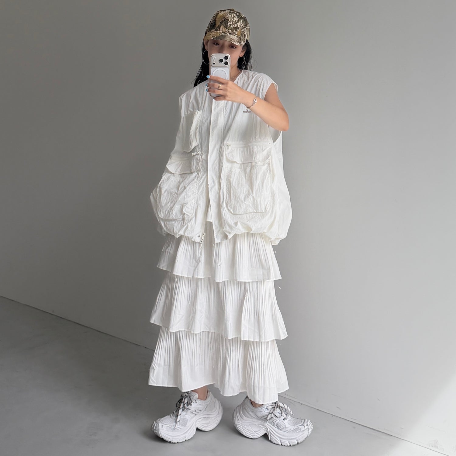 flamenco skirt / ivory